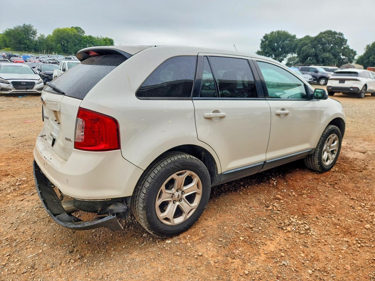 2012 Ford Edge Sel White vin: 2FMDK3JC4CBA04900
