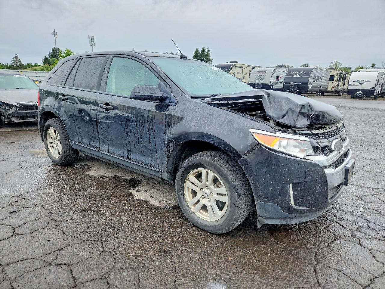 2012 Ford Edge Sel Черный vin: 2FMDK3JC4CBA46273
