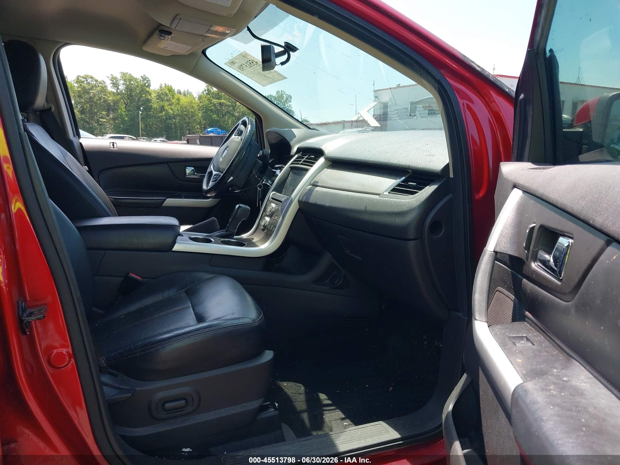 2012 Ford Edge Sel Red vin: 2FMDK3JC4CBA67267