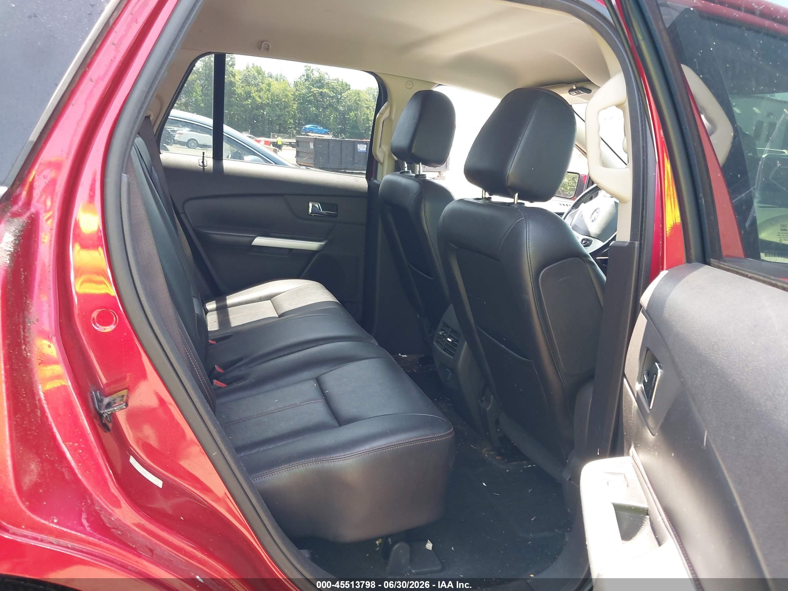 2012 Ford Edge Sel Red vin: 2FMDK3JC4CBA67267