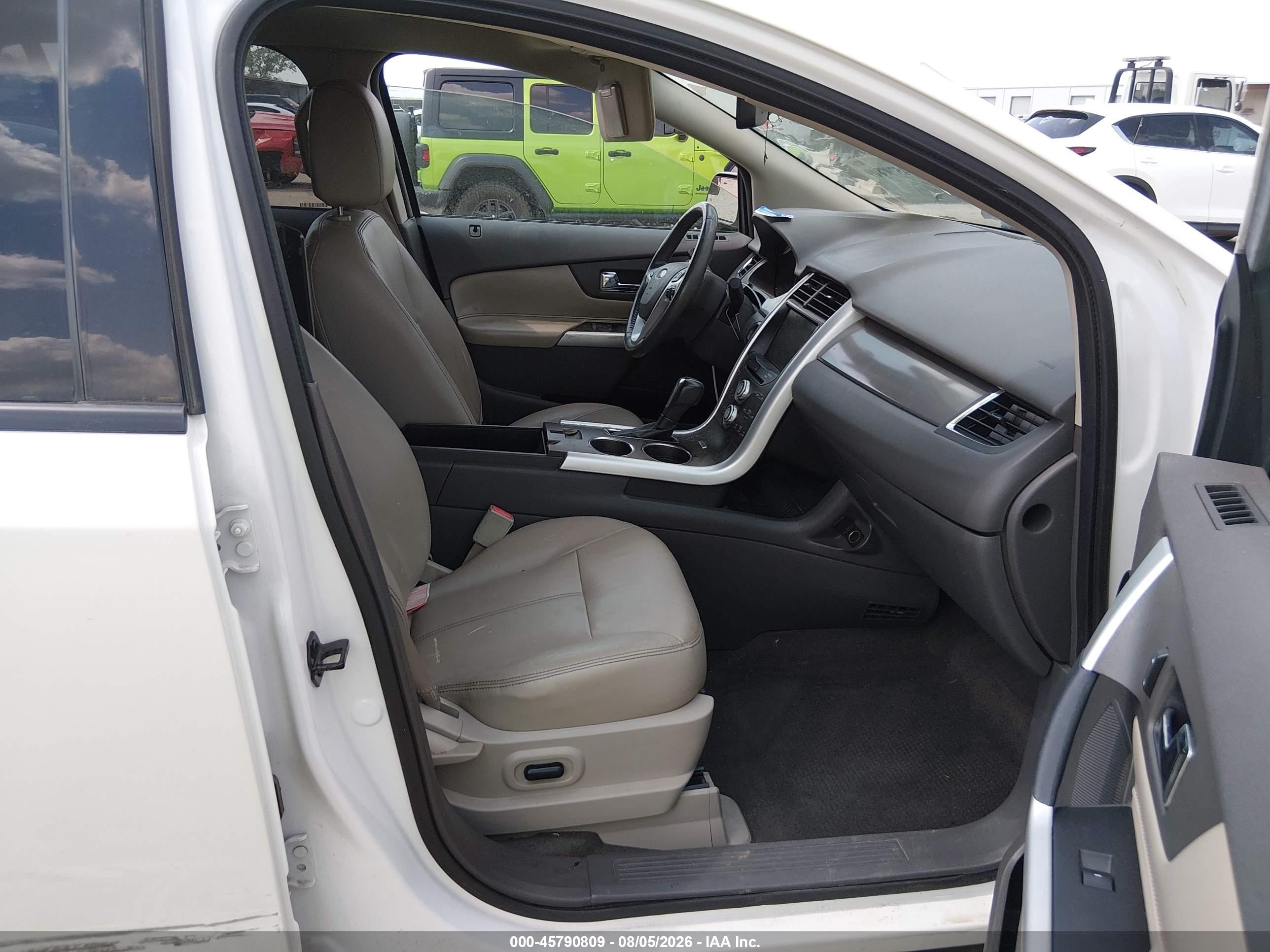 2012 Ford Edge Sel White vin: 2FMDK3JC4CBA69259