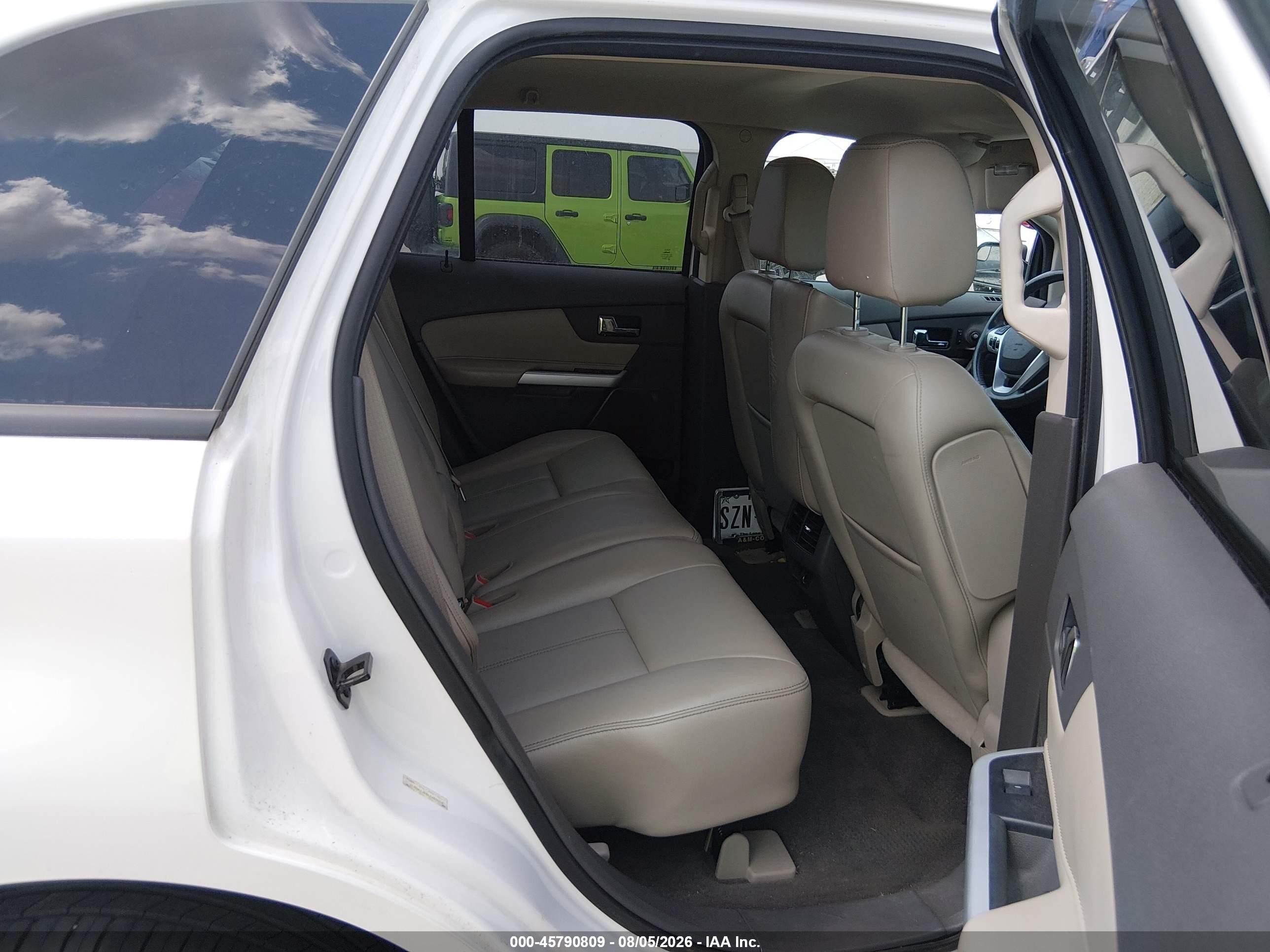 2012 Ford Edge Sel White vin: 2FMDK3JC4CBA69259