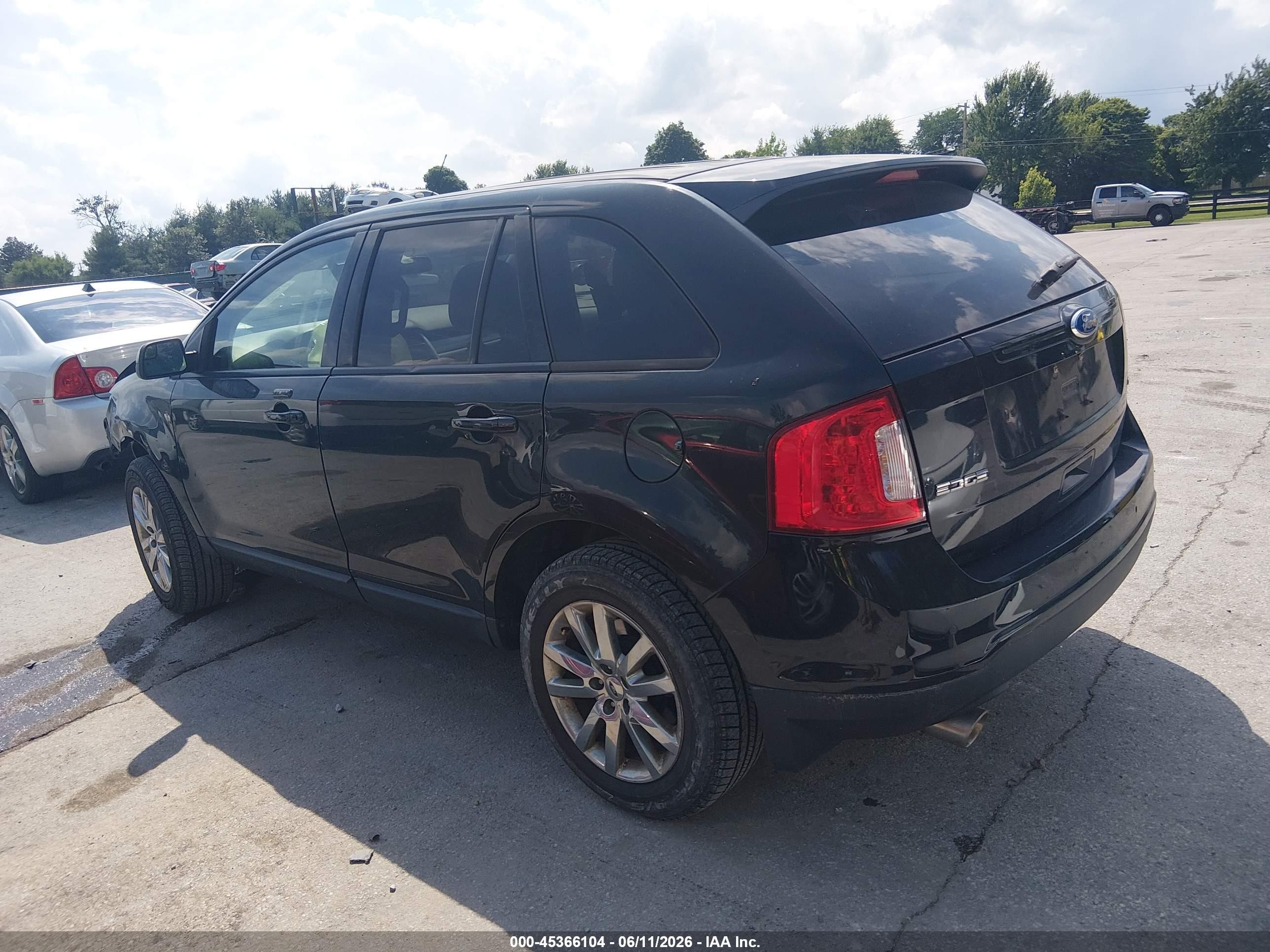 2012 Ford Edge Sel Black vin: 2FMDK3JC4CBA79760