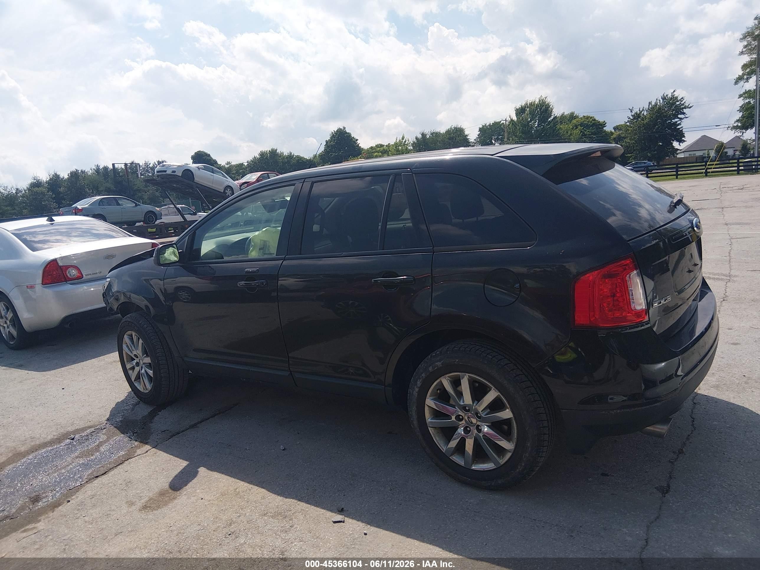2012 Ford Edge Sel Black vin: 2FMDK3JC4CBA79760