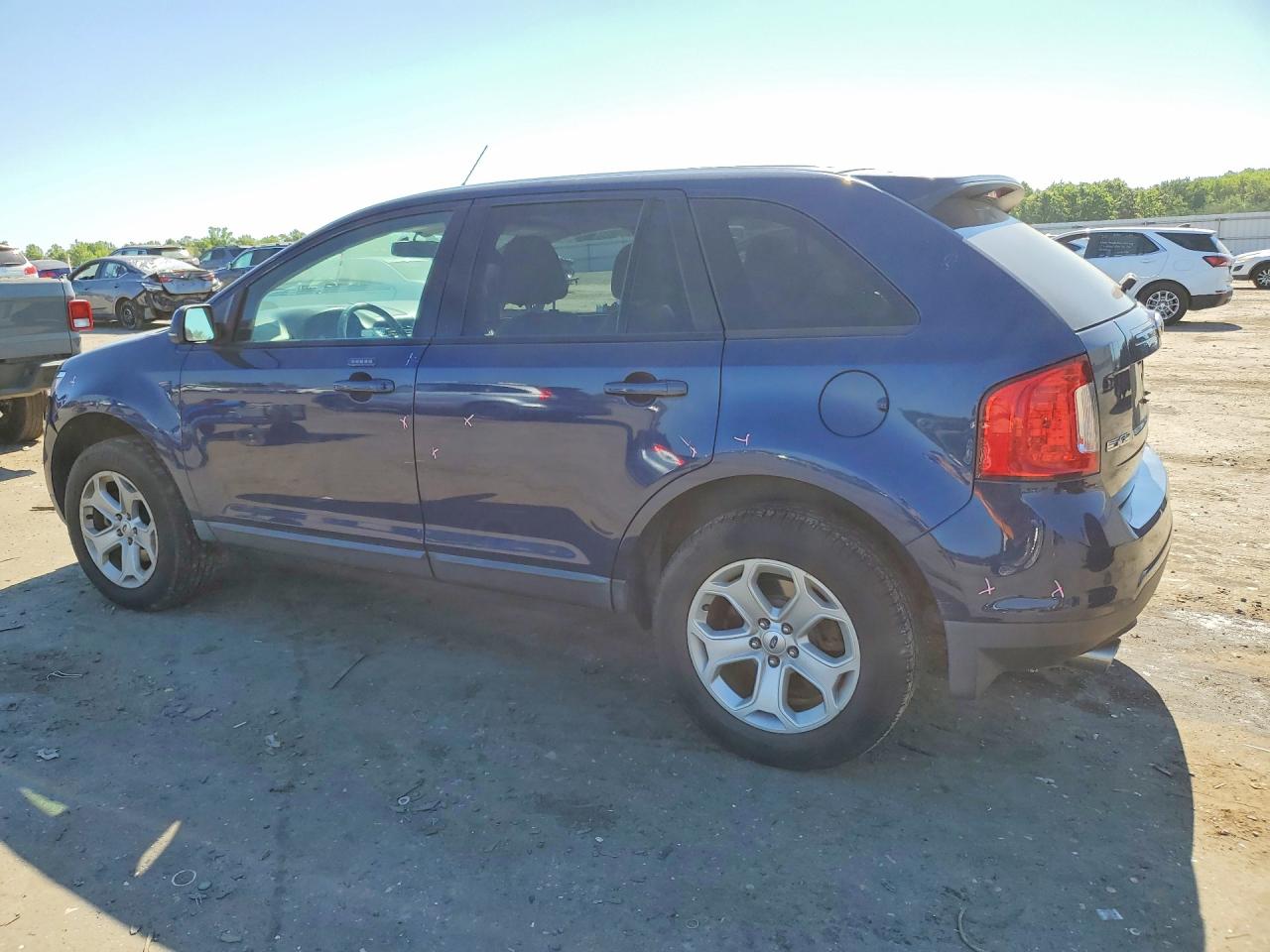 2012 Ford Edge Sel Синий vin: 2FMDK3JC4CBA88393