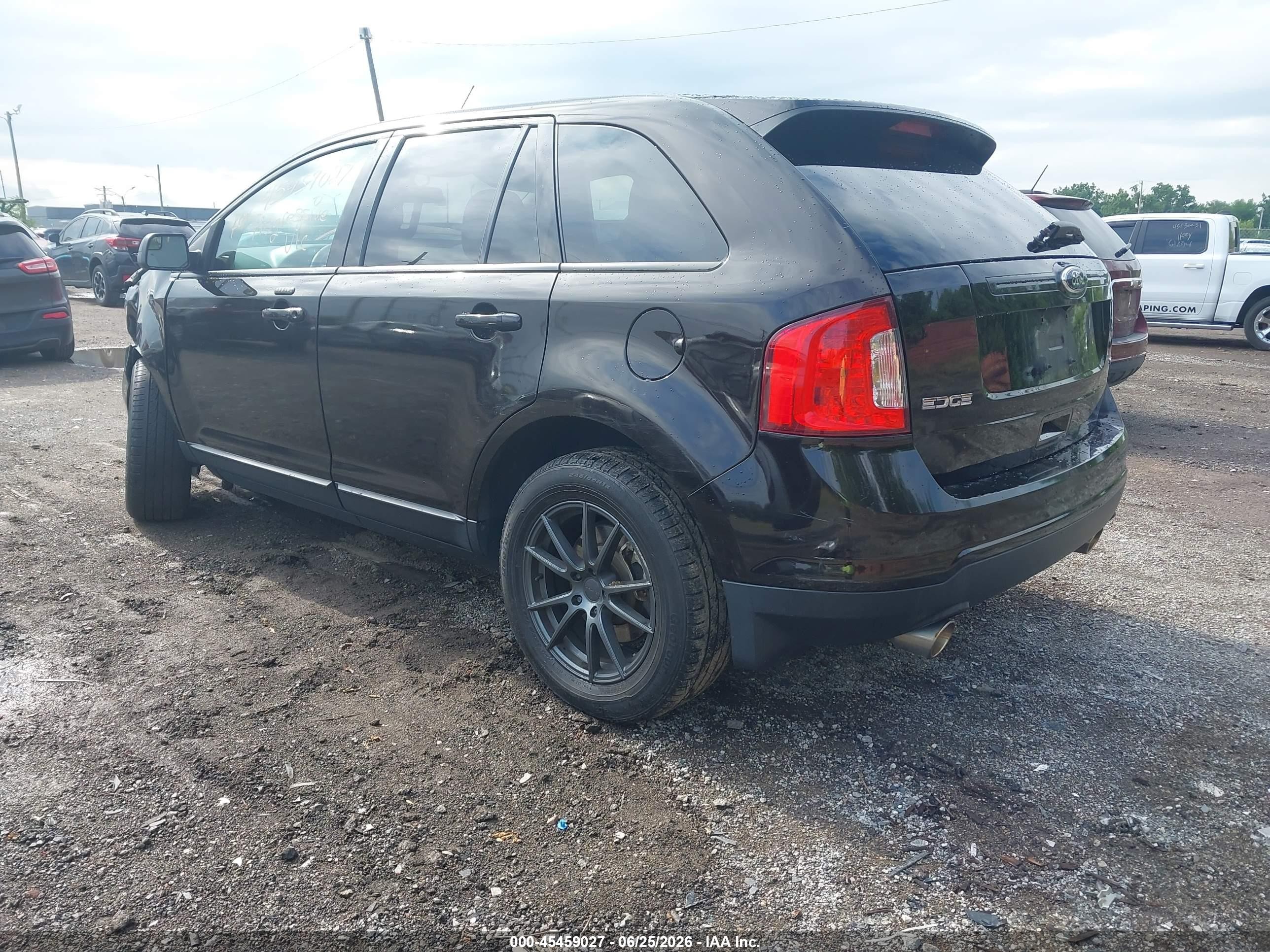 2013 Ford Edge Sel Black vin: 2FMDK3JC4DBA31399