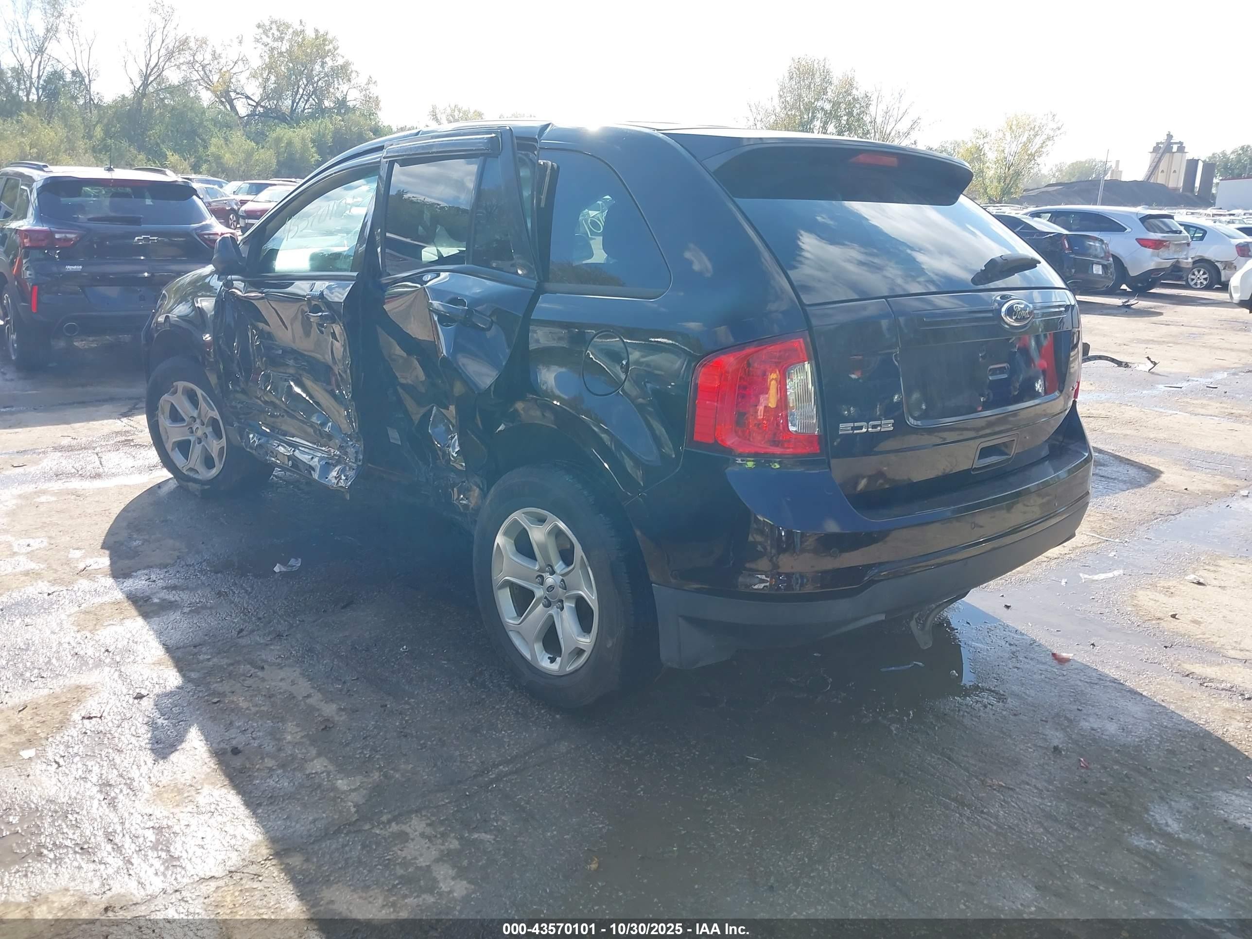 2013 Ford Edge Sel Black vin: 2FMDK3JC4DBA33623