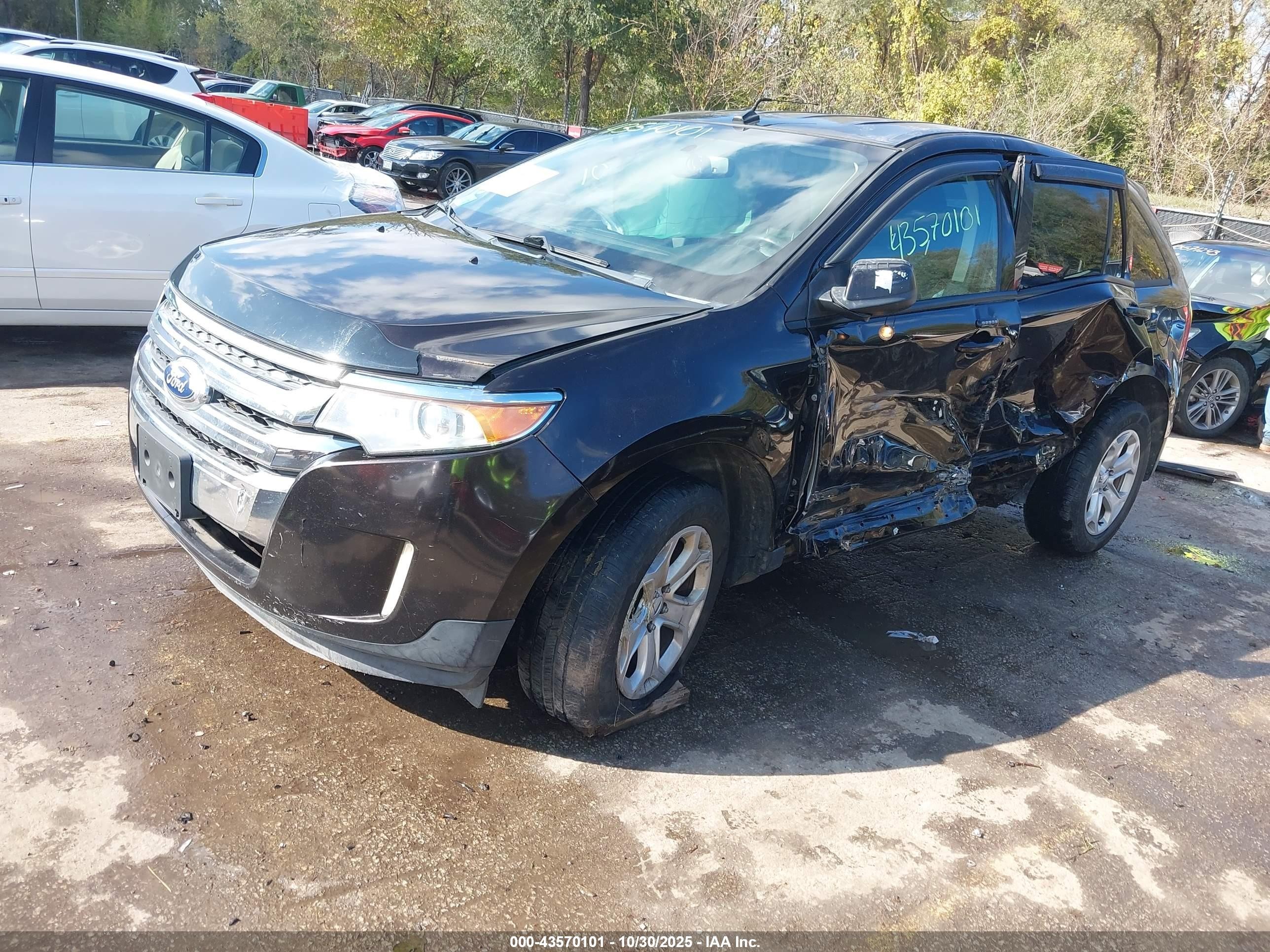 2013 Ford Edge Sel Black vin: 2FMDK3JC4DBA33623