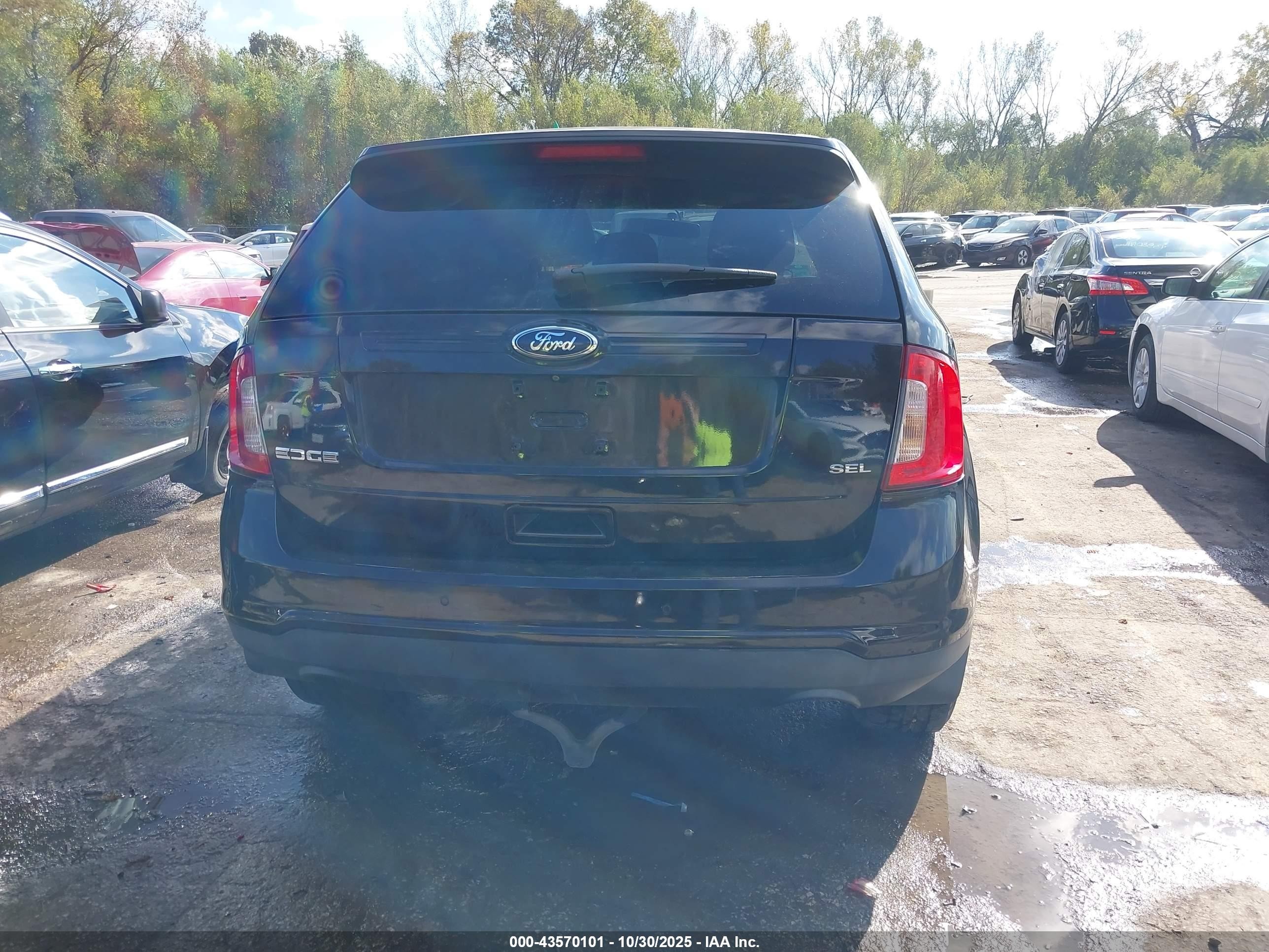 2013 Ford Edge Sel Black vin: 2FMDK3JC4DBA33623