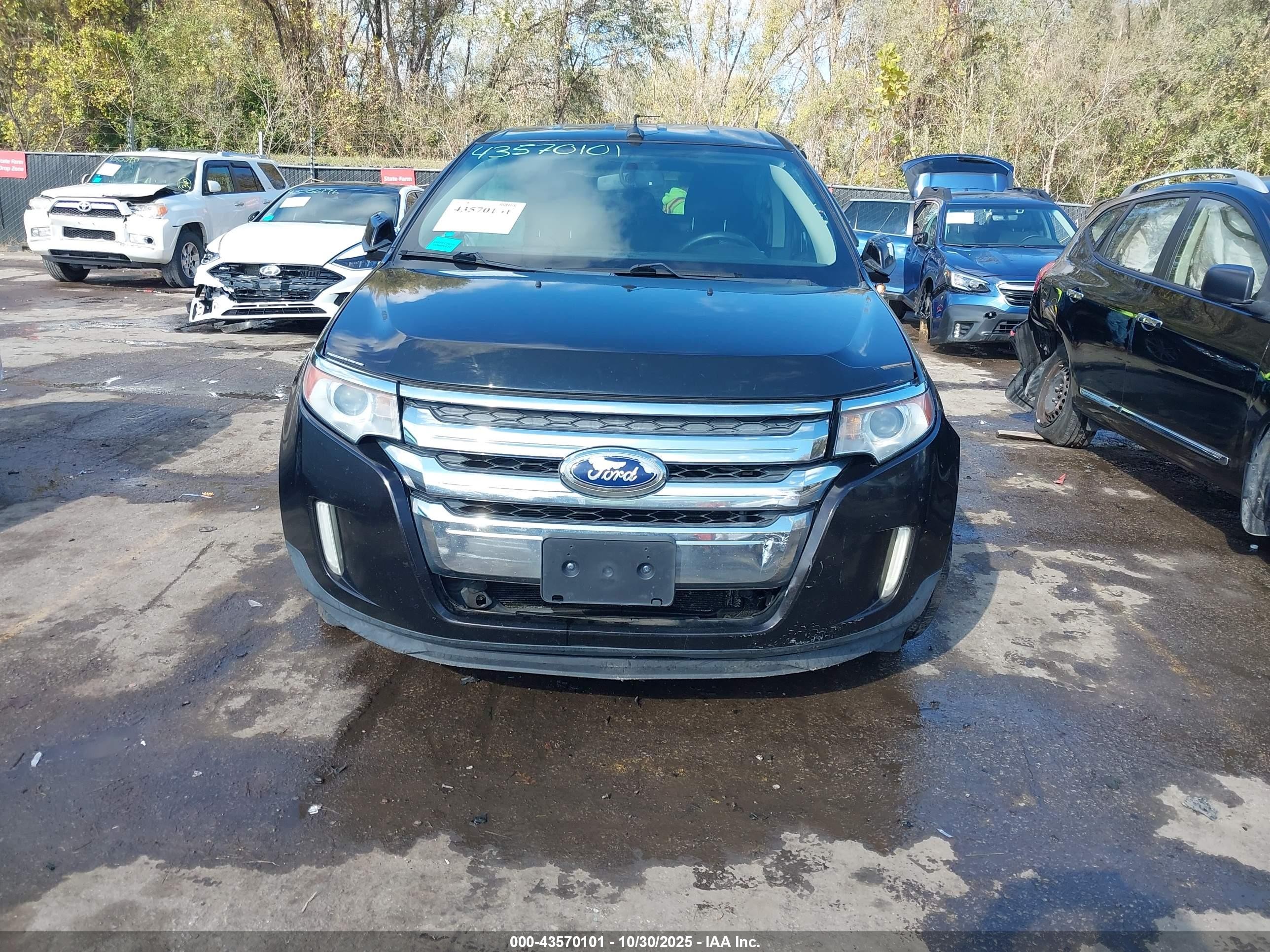 2013 Ford Edge Sel Black vin: 2FMDK3JC4DBA33623