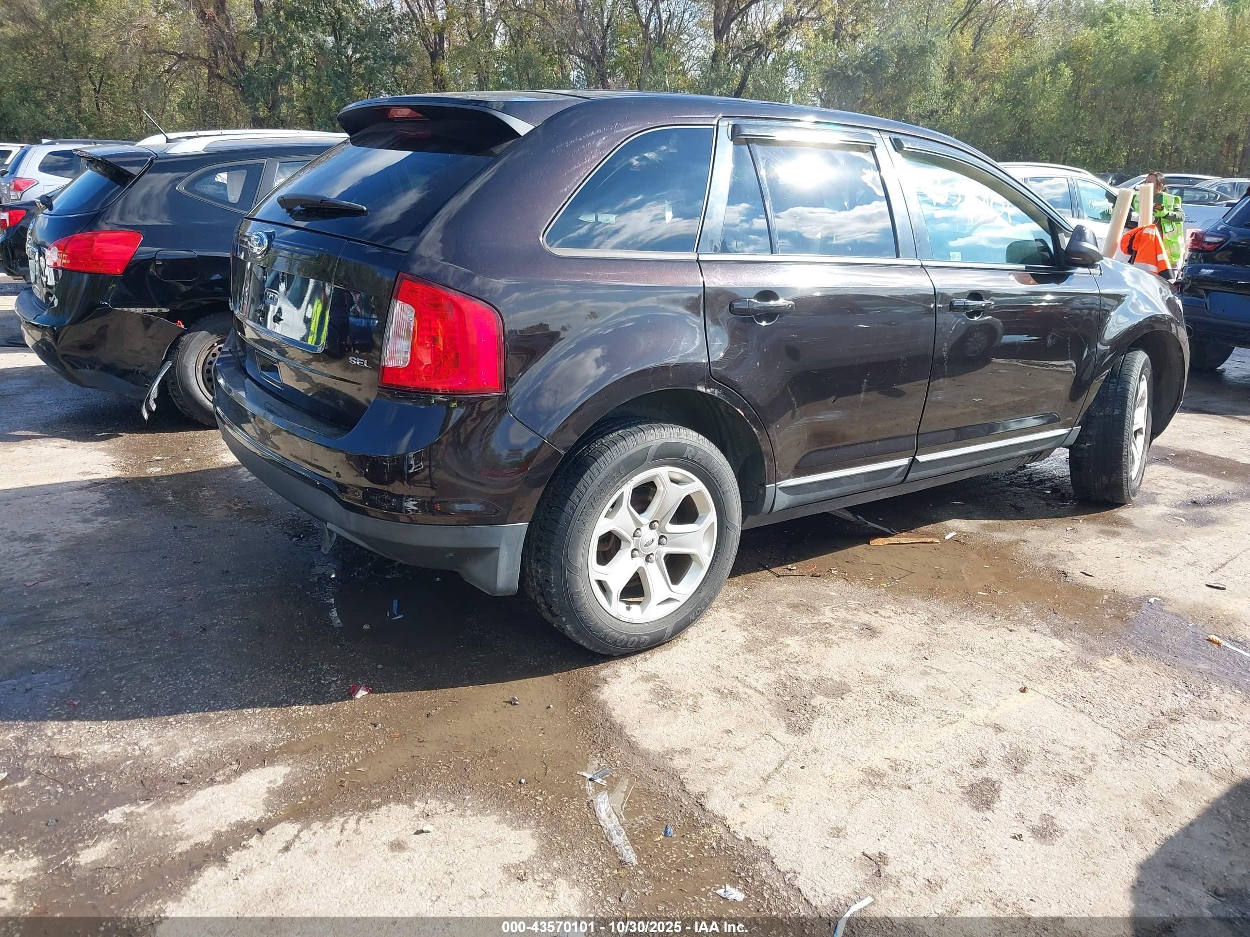 2013 Ford Edge Sel Black vin: 2FMDK3JC4DBA33623