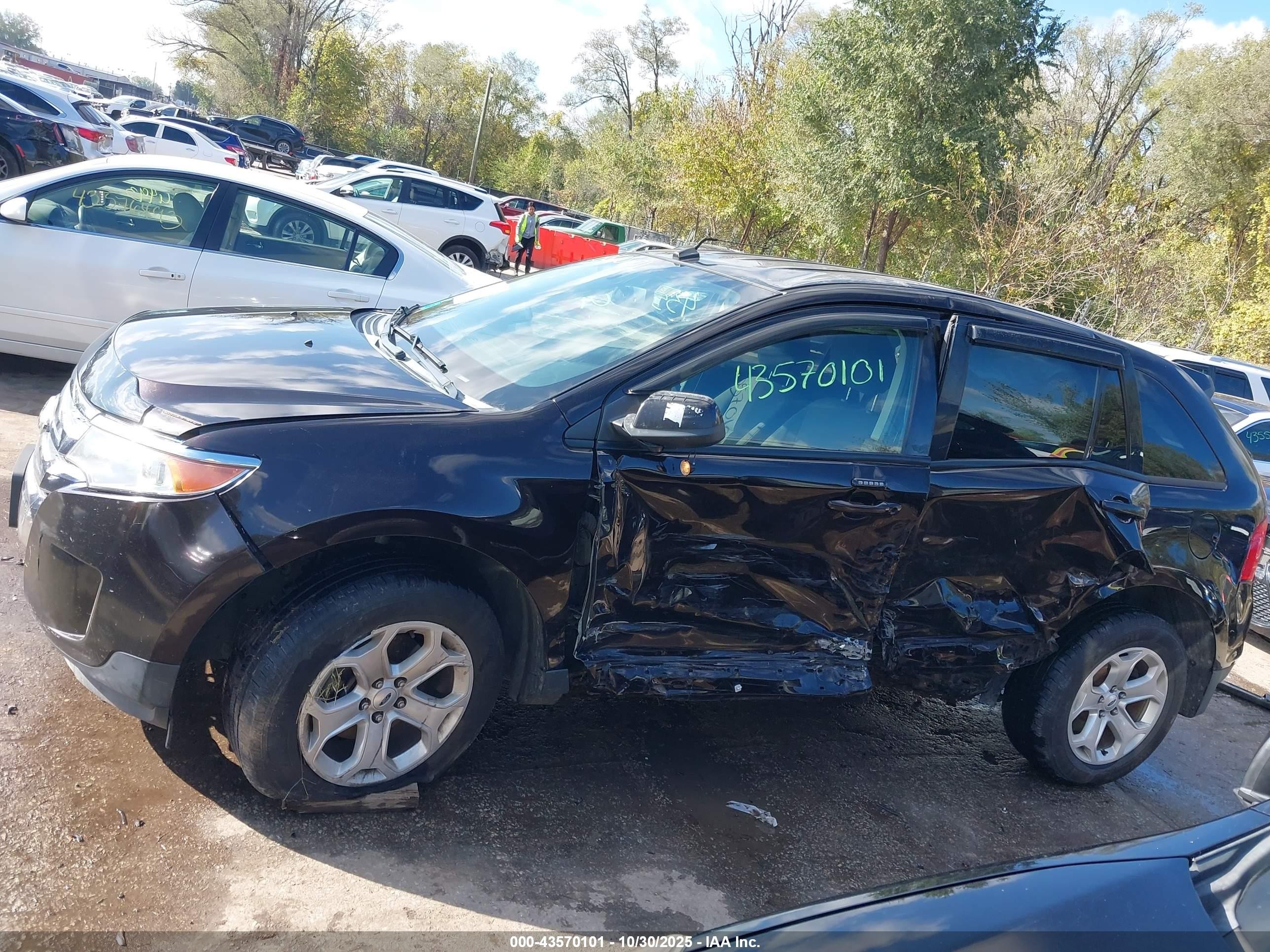 2013 Ford Edge Sel Black vin: 2FMDK3JC4DBA33623