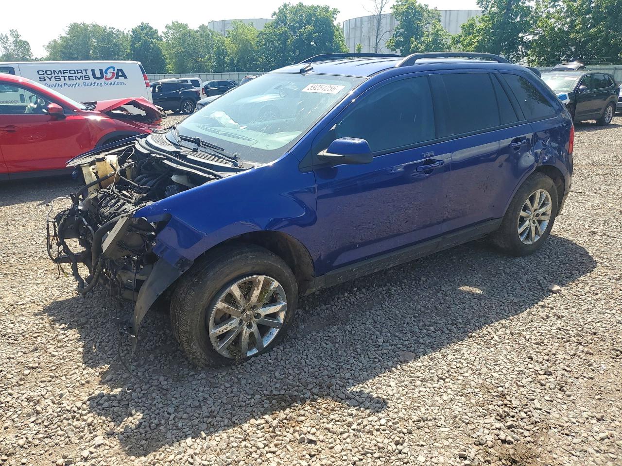 2013 Ford Edge Sel Blue vin: 2FMDK3JC4DBA85544