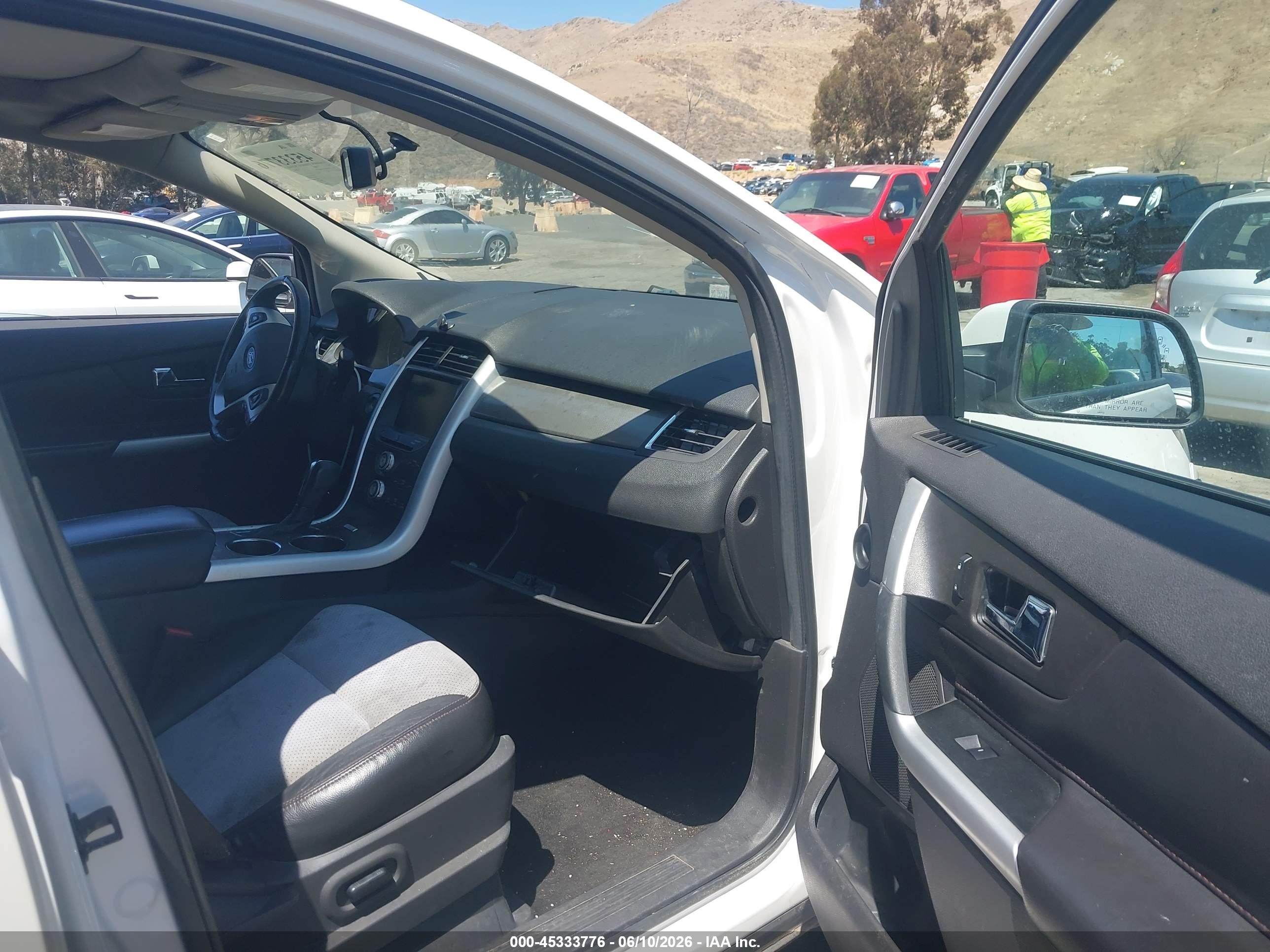 2013 Ford Edge Sel White vin: 2FMDK3JC4DBB30529