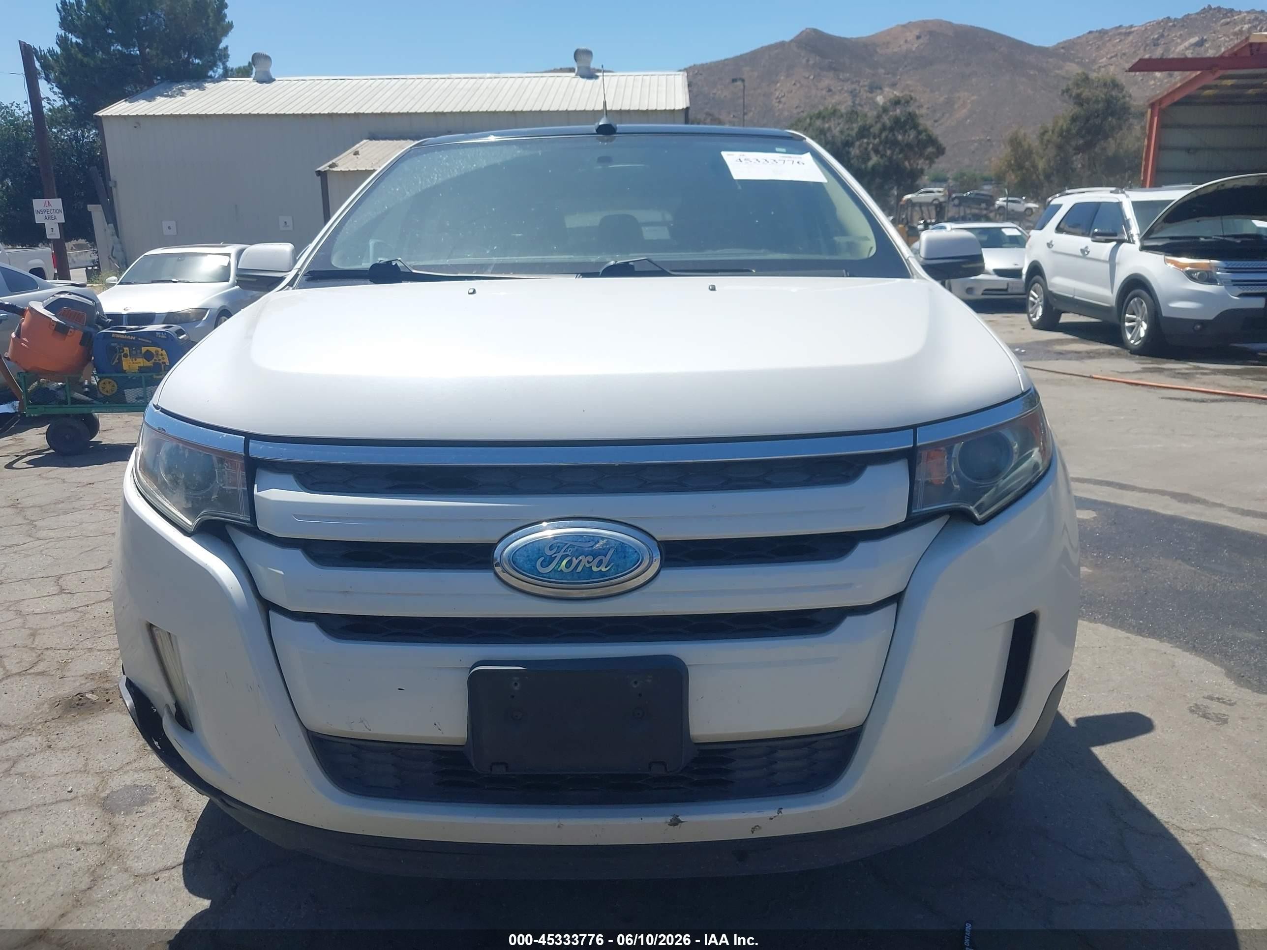 2013 Ford Edge Sel White vin: 2FMDK3JC4DBB30529
