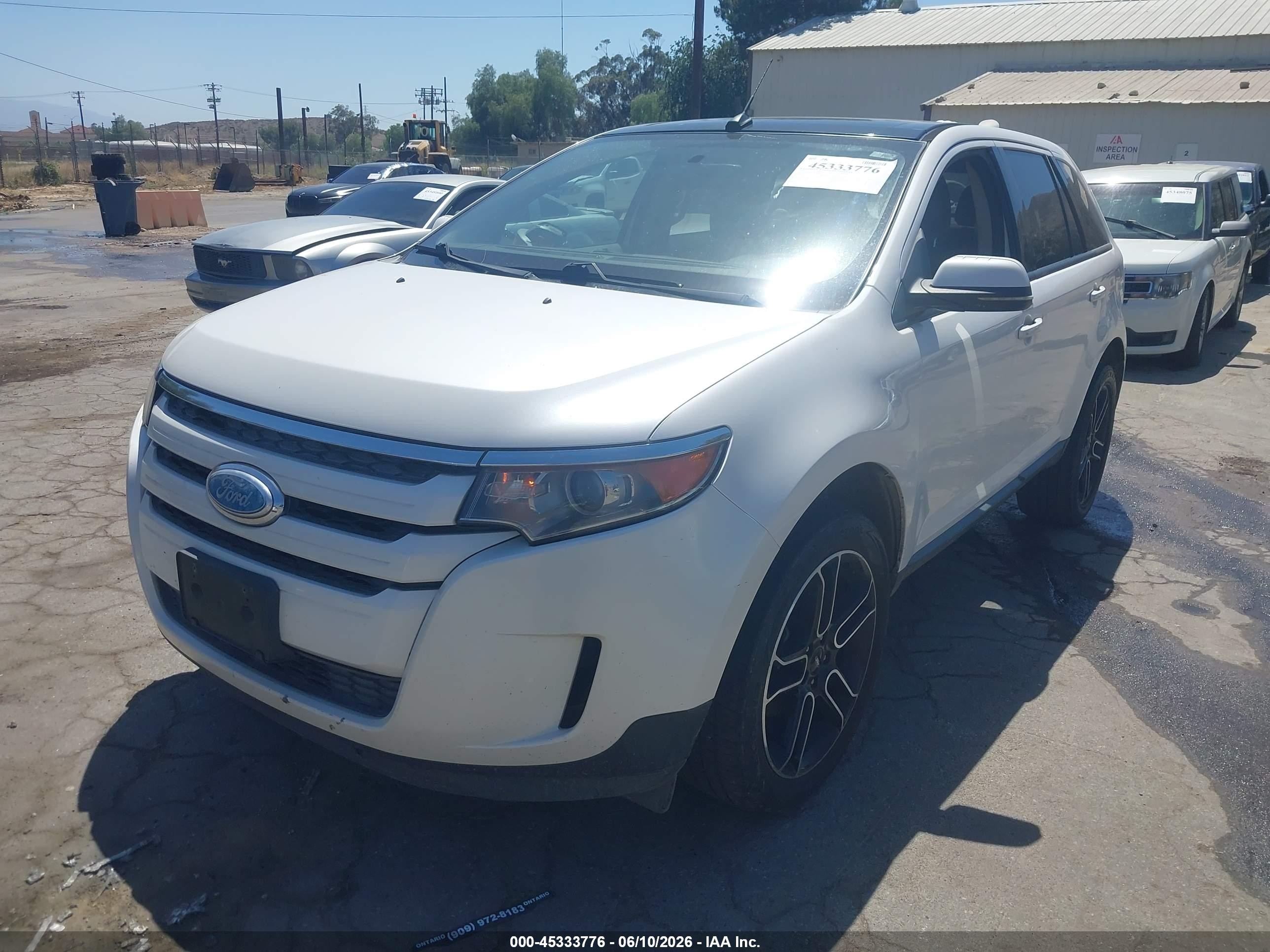 2013 Ford Edge Sel White vin: 2FMDK3JC4DBB30529