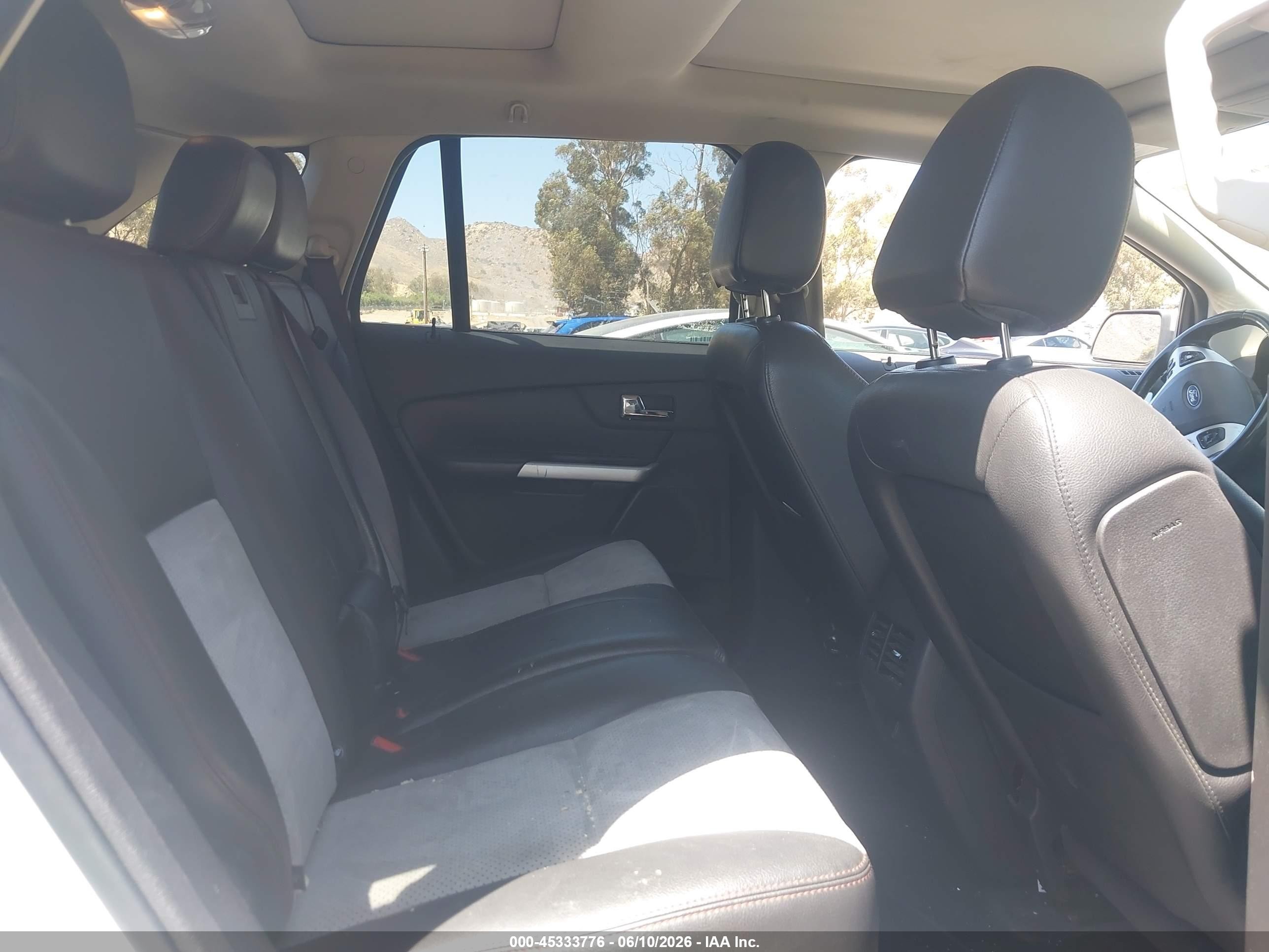 2013 Ford Edge Sel White vin: 2FMDK3JC4DBB30529