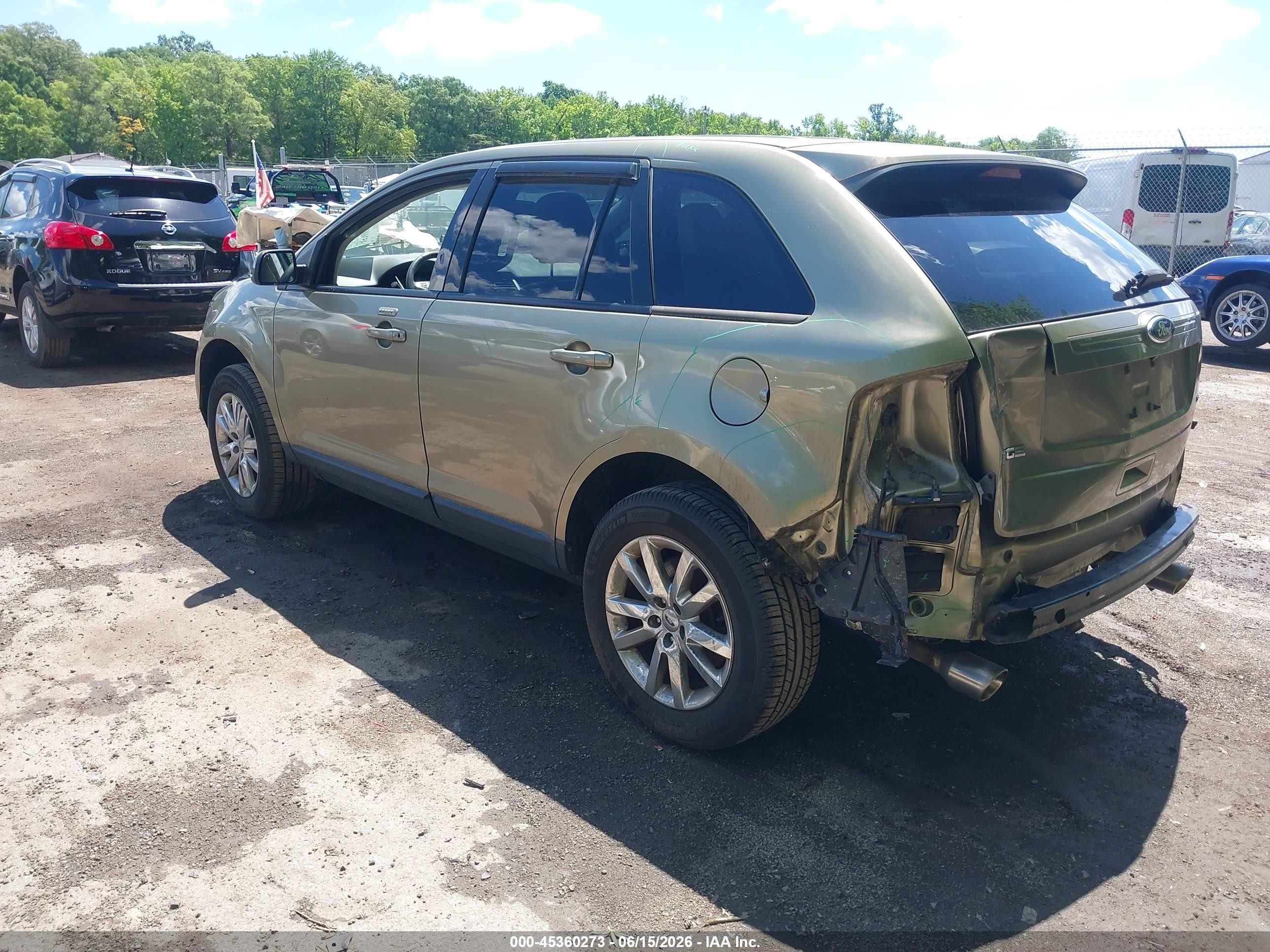 2013 Ford Edge Sel Green vin: 2FMDK3JC4DBB42311