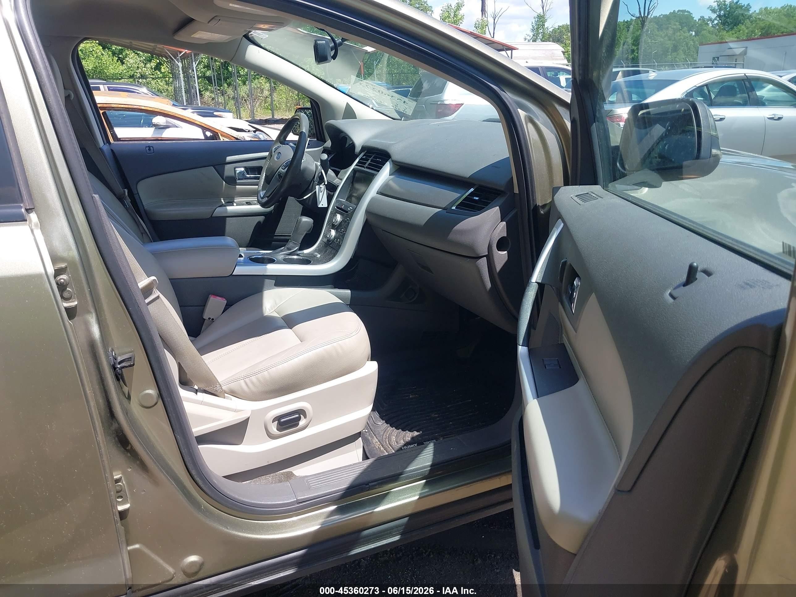 2013 Ford Edge Sel Green vin: 2FMDK3JC4DBB42311