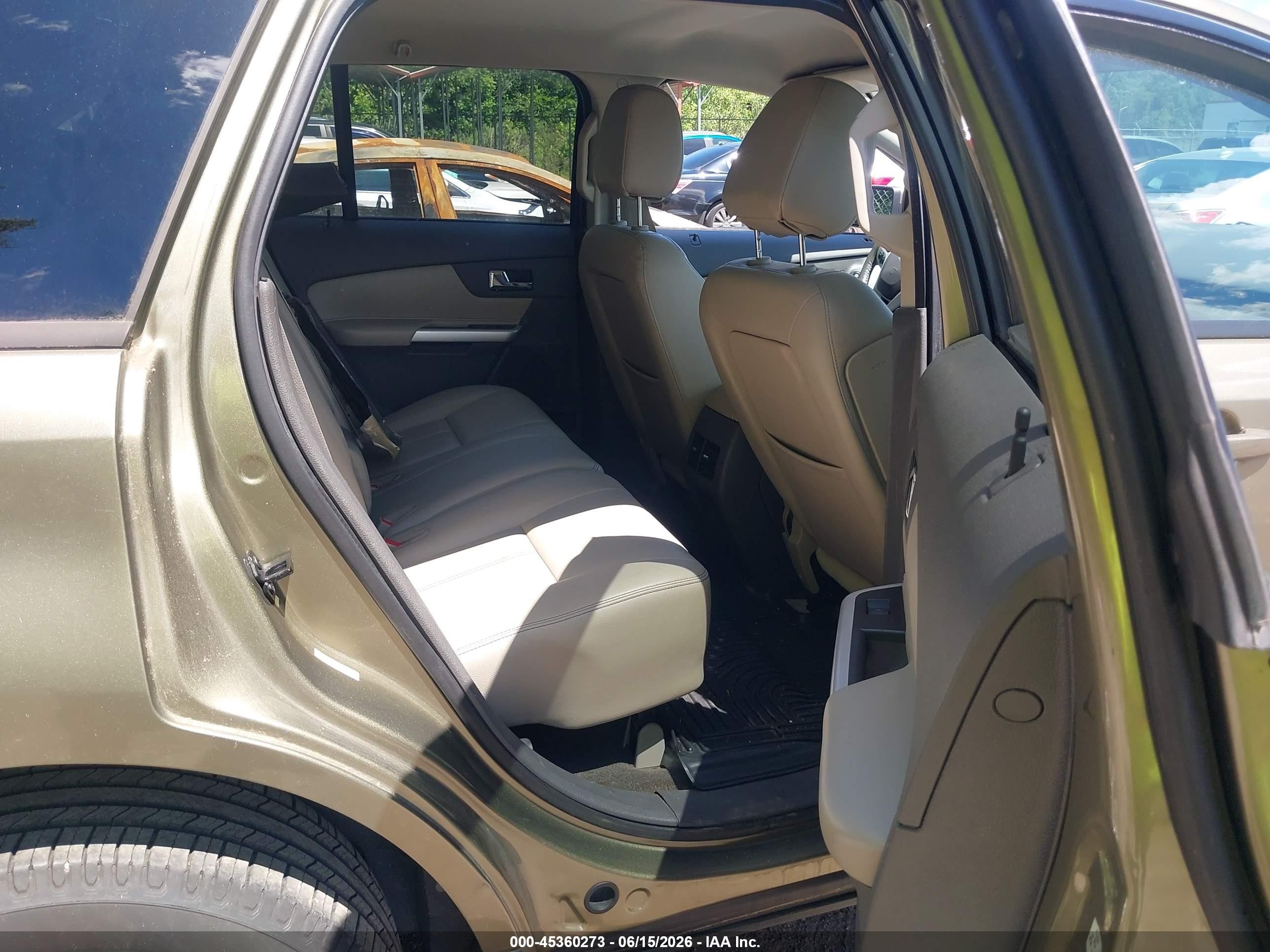 2013 Ford Edge Sel Green vin: 2FMDK3JC4DBB42311