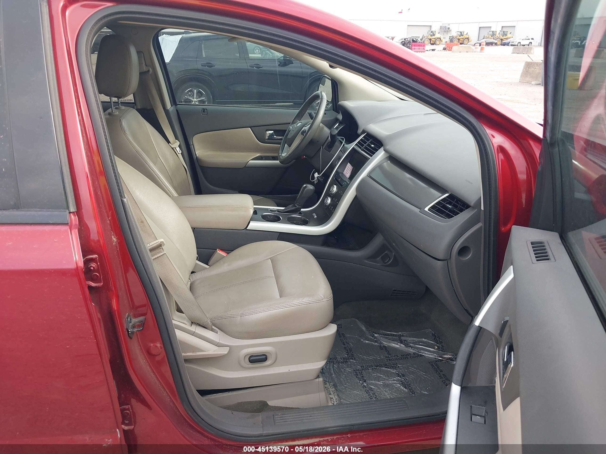 2013 Ford Edge Sel Red vin: 2FMDK3JC4DBB86406