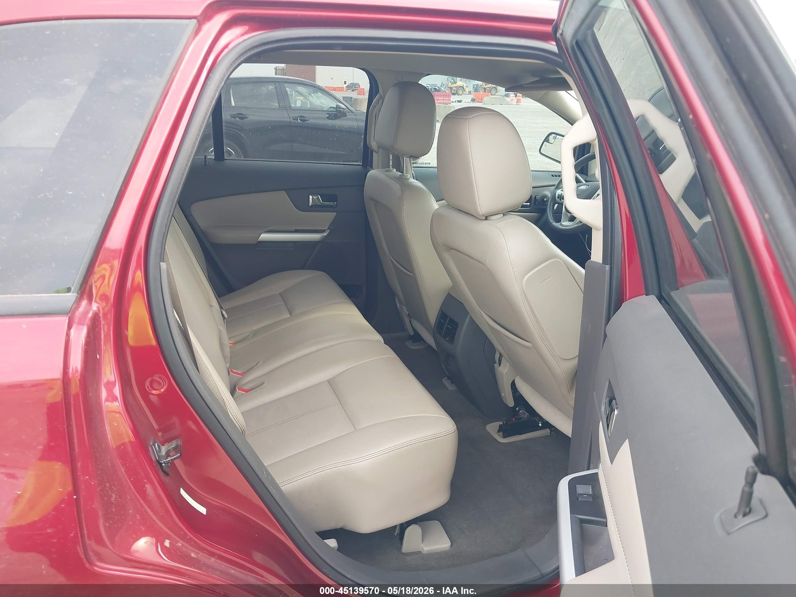 2013 Ford Edge Sel Red vin: 2FMDK3JC4DBB86406
