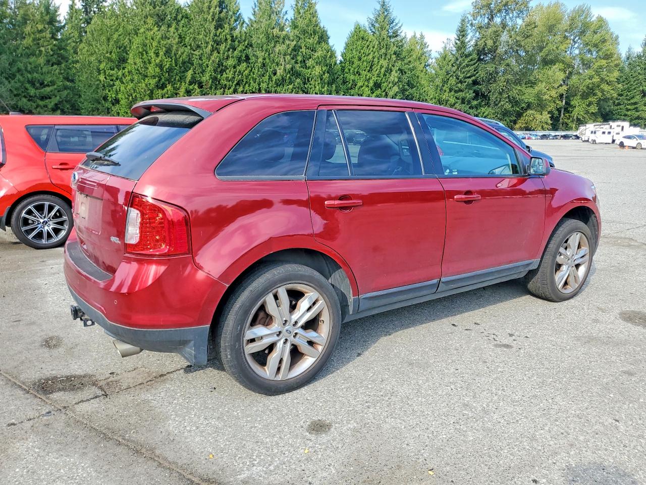 2013 Ford Edge Sel Red vin: 2FMDK3JC4DBC19274