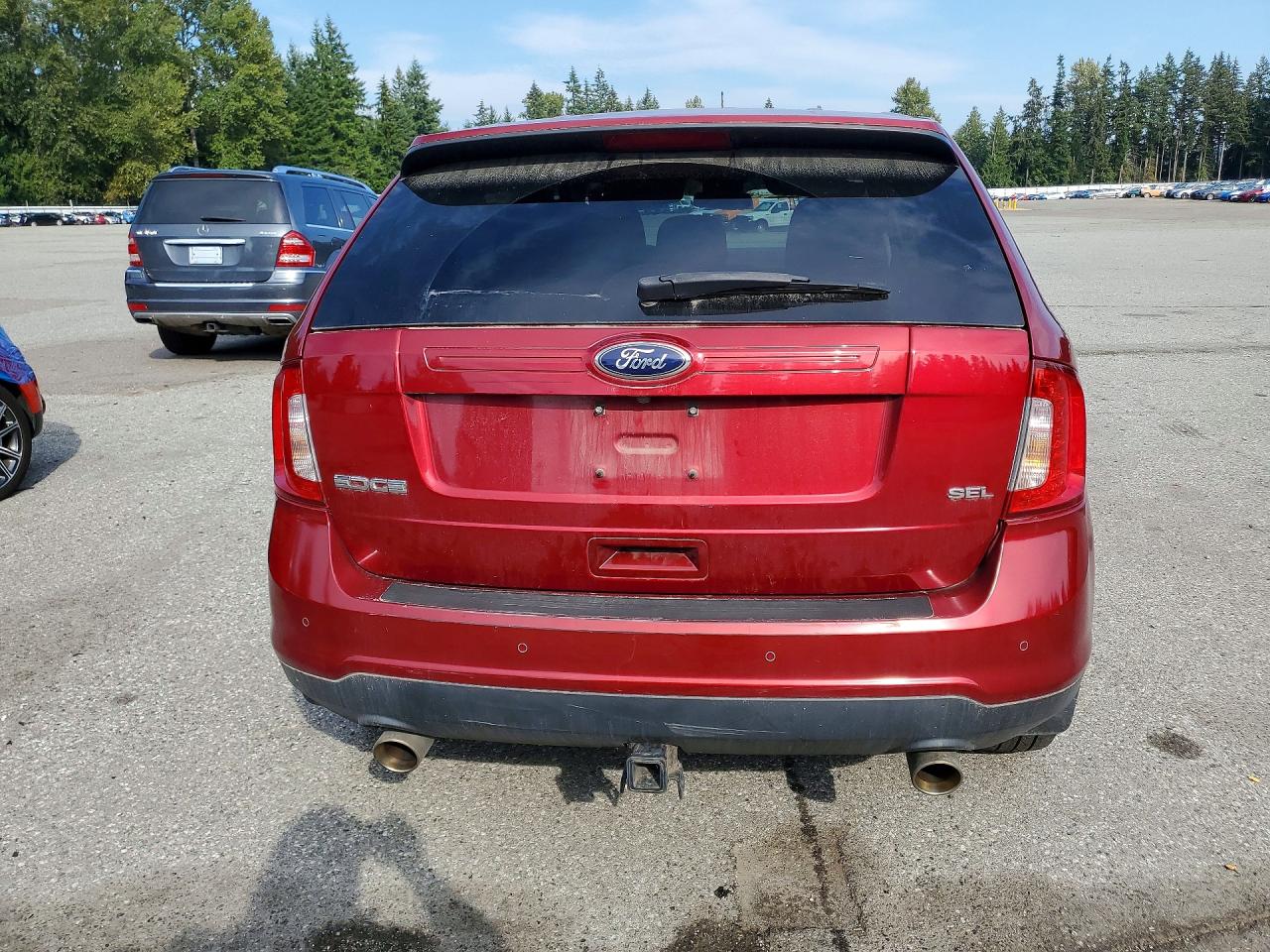 2013 Ford Edge Sel Red vin: 2FMDK3JC4DBC19274
