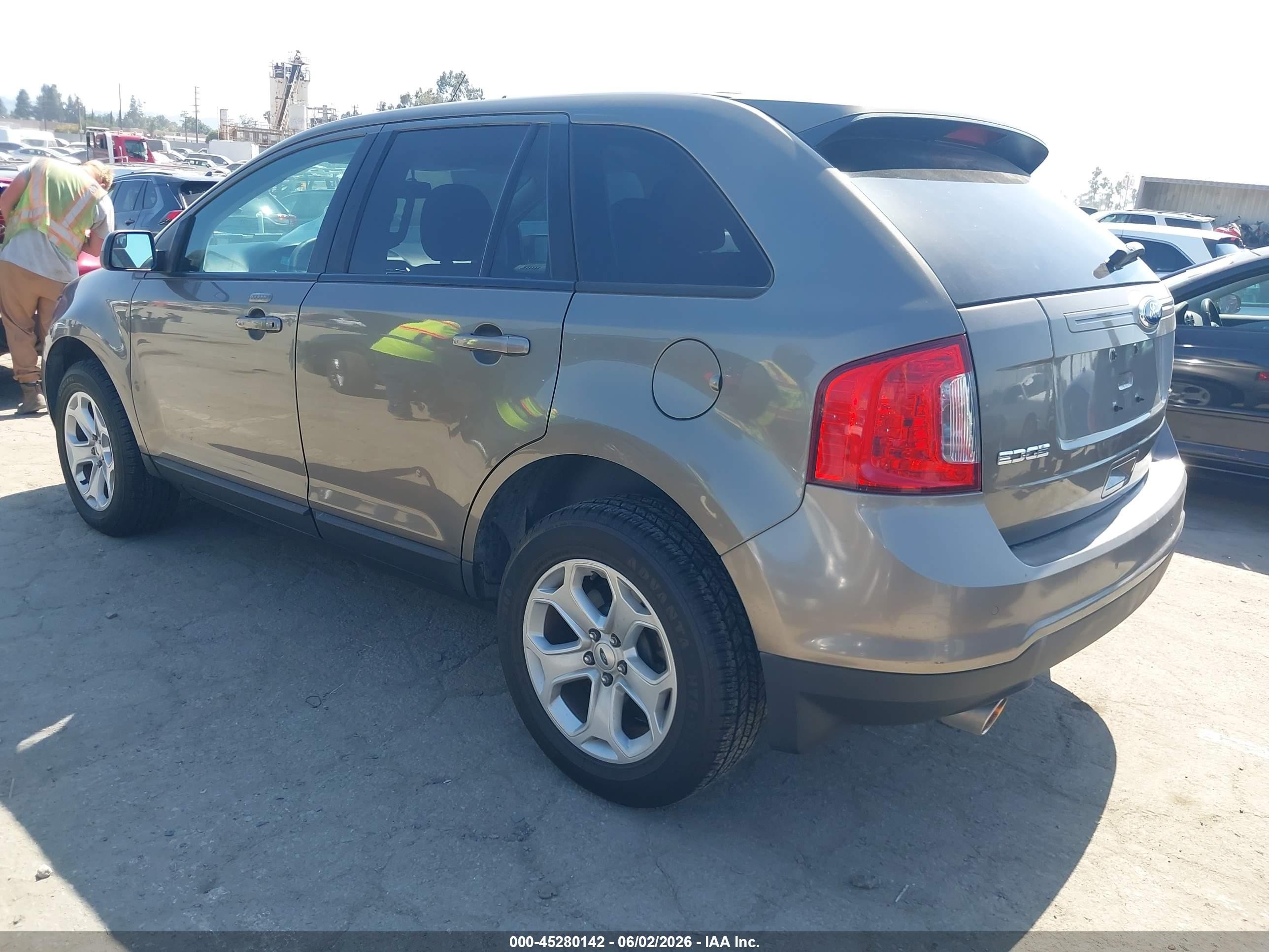 2013 Ford Edge Sel Коричневый vin: 2FMDK3JC4DBC45888