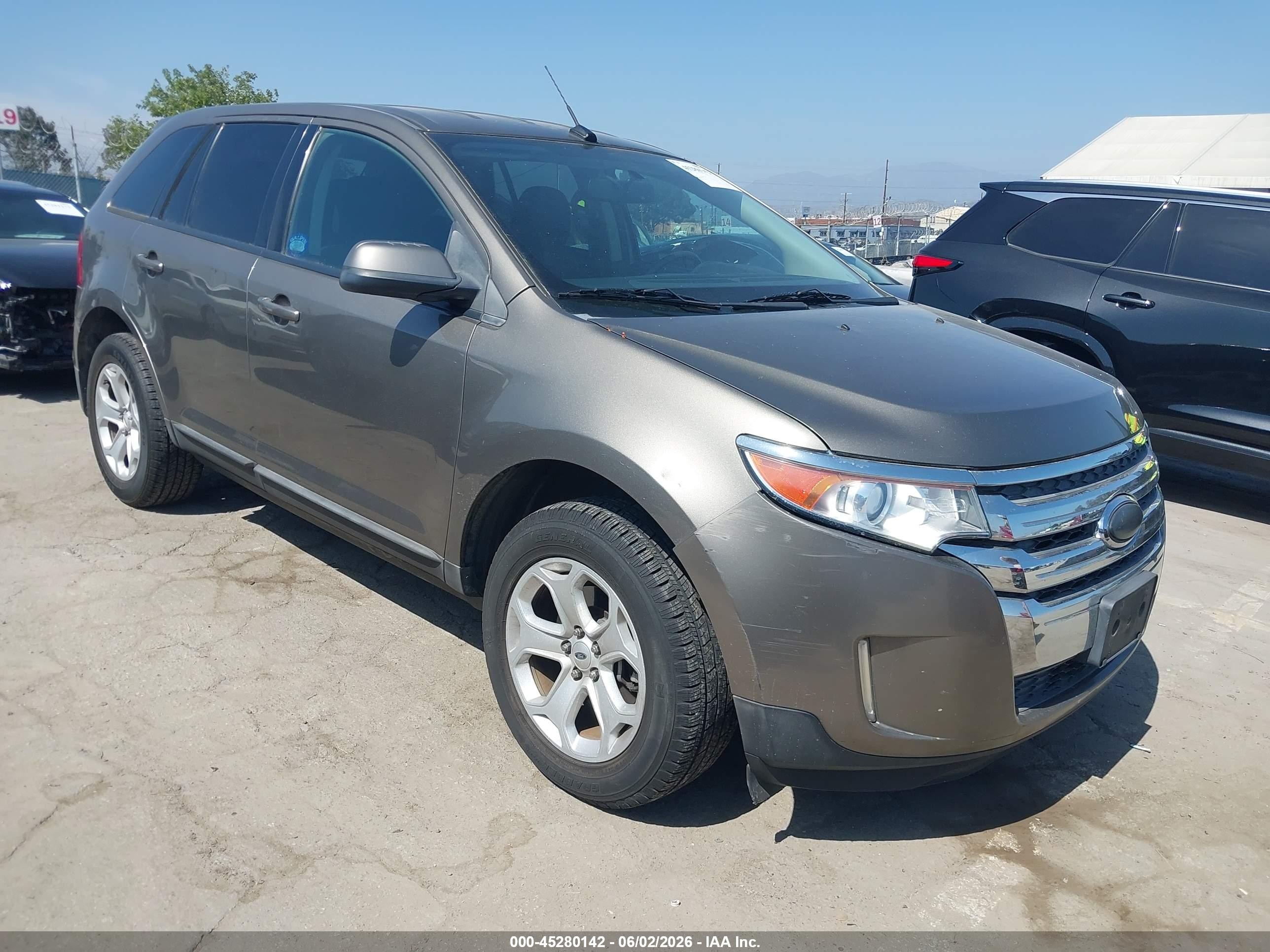 2013 Ford Edge Sel Коричневый vin: 2FMDK3JC4DBC45888