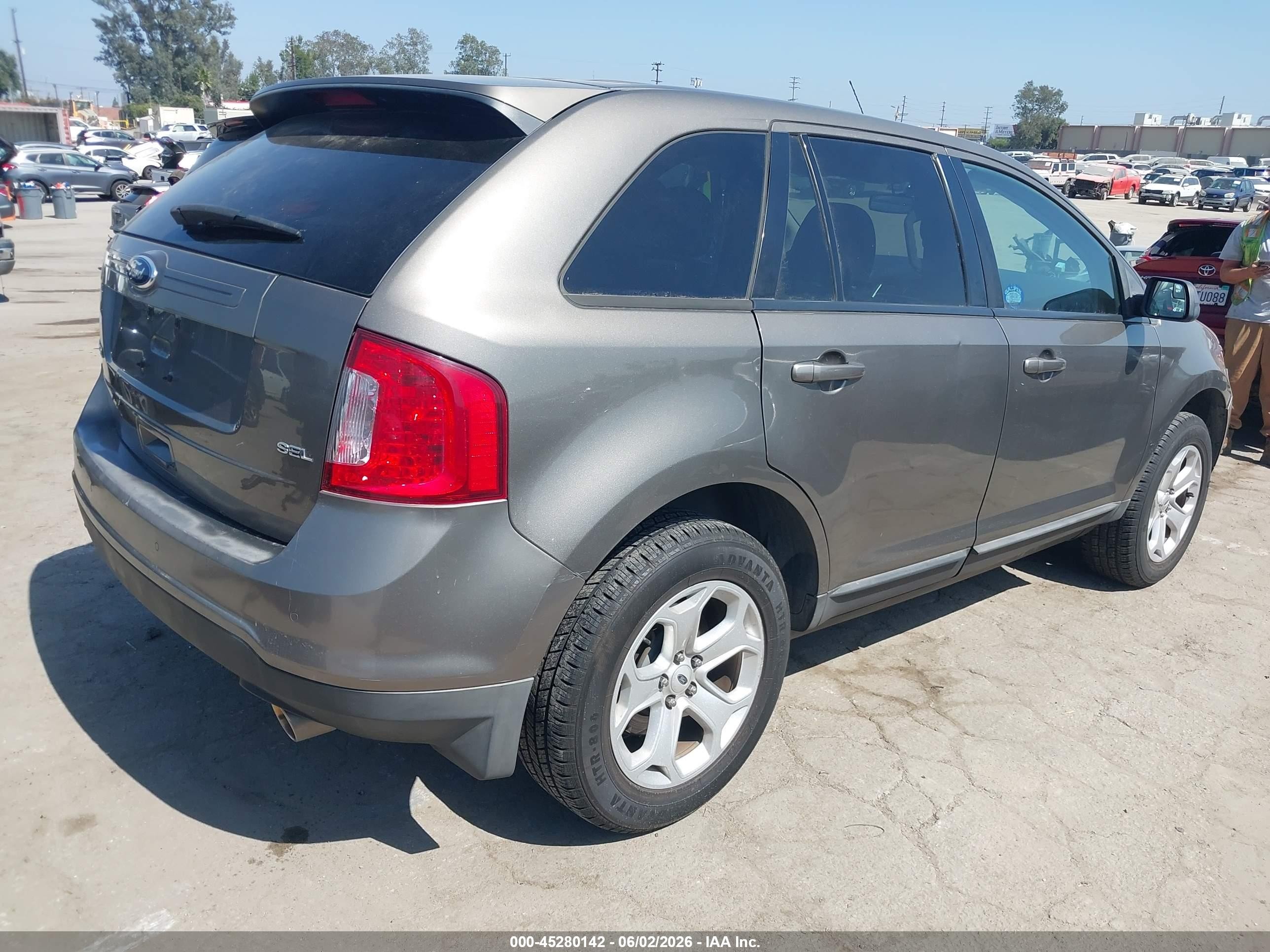 2013 Ford Edge Sel Коричневый vin: 2FMDK3JC4DBC45888