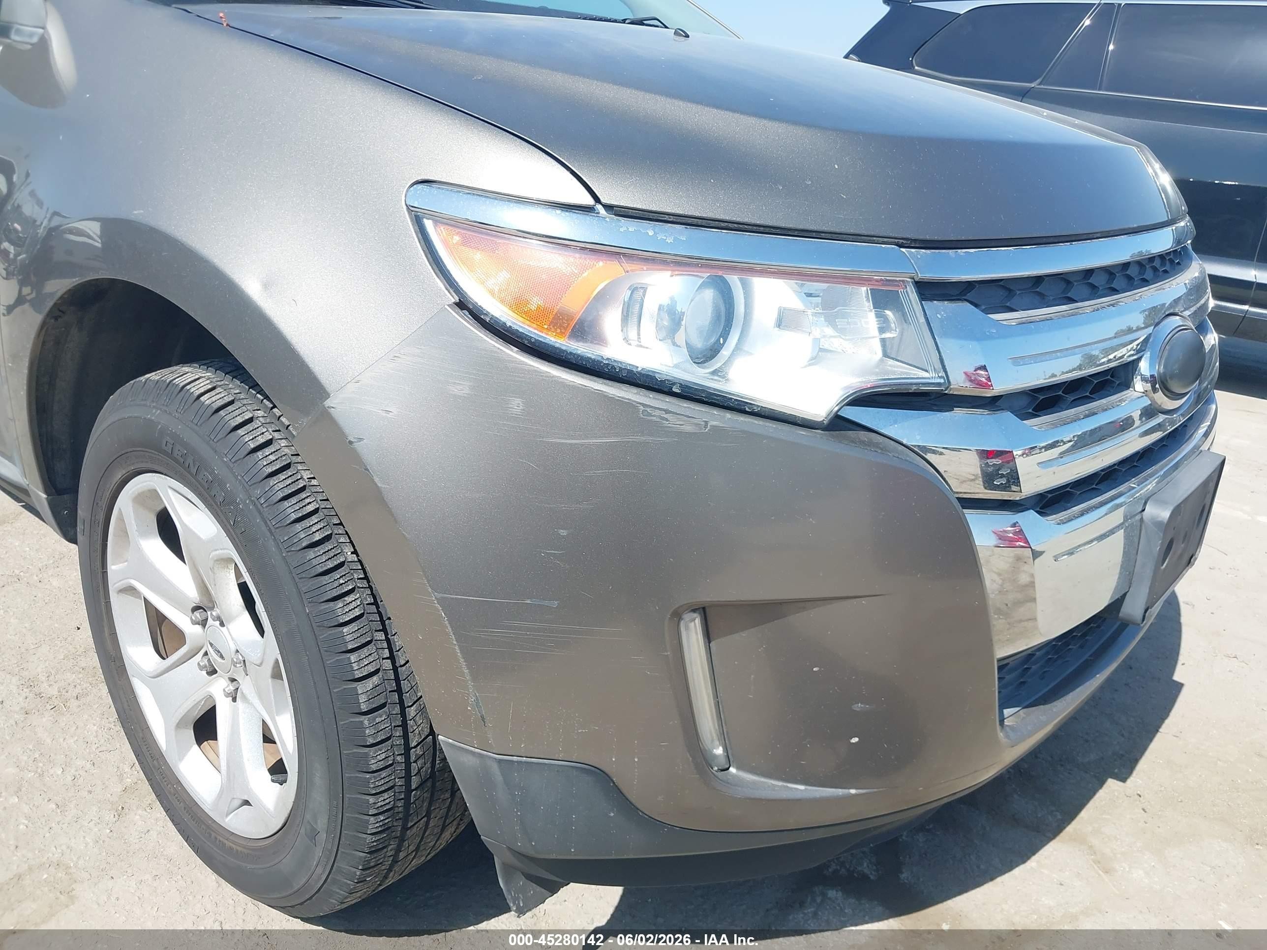 2013 Ford Edge Sel Коричневый vin: 2FMDK3JC4DBC45888