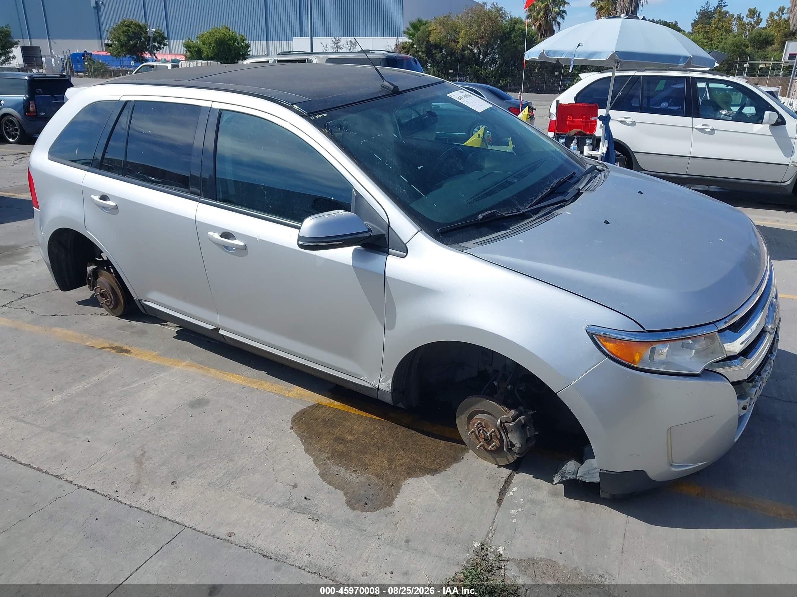 2013 Ford Edge Sel Серебряный vin: 2FMDK3JC4DBE07941