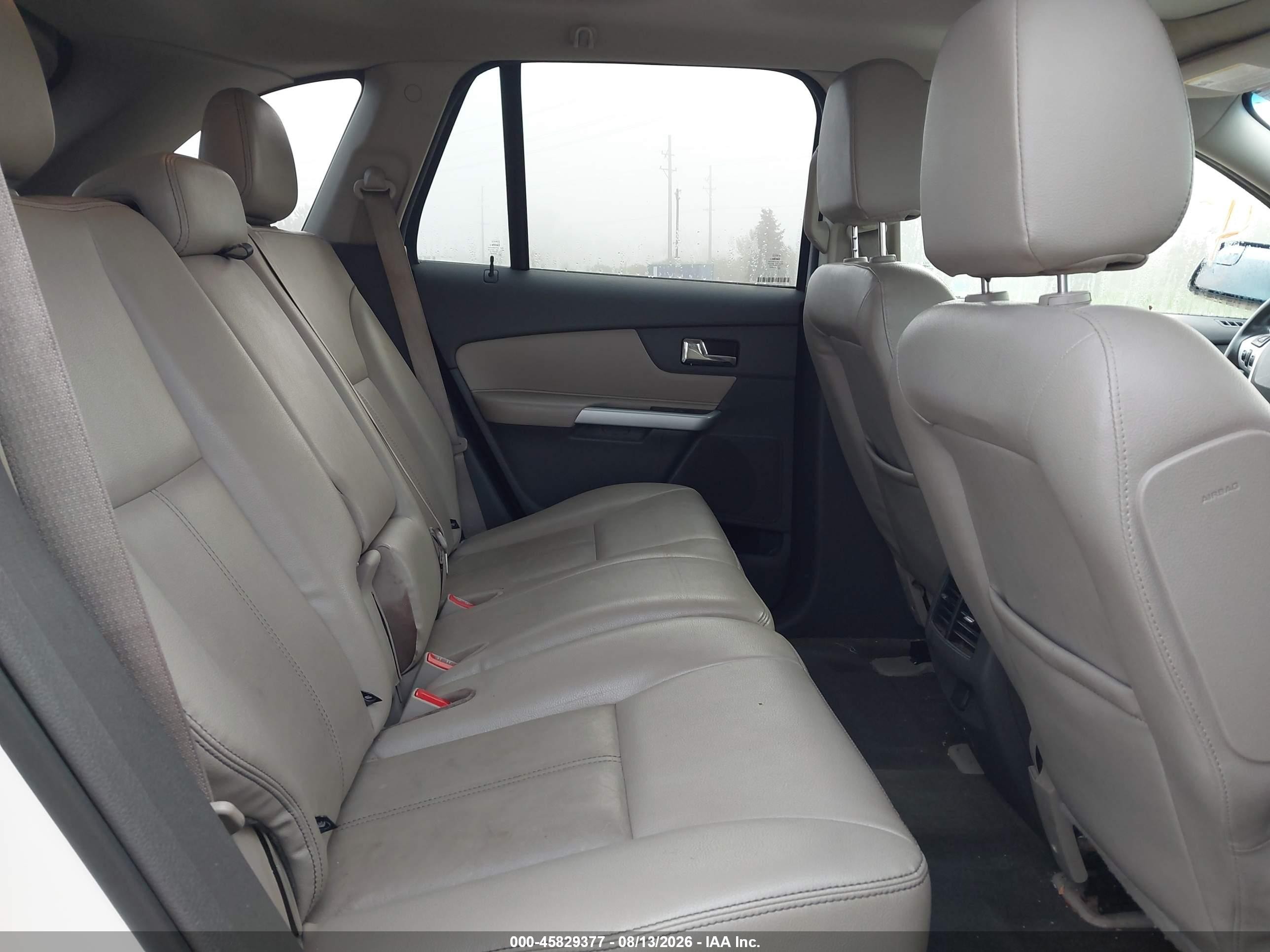 2013 Ford Edge Sel White vin: 2FMDK3JC4DBE24576