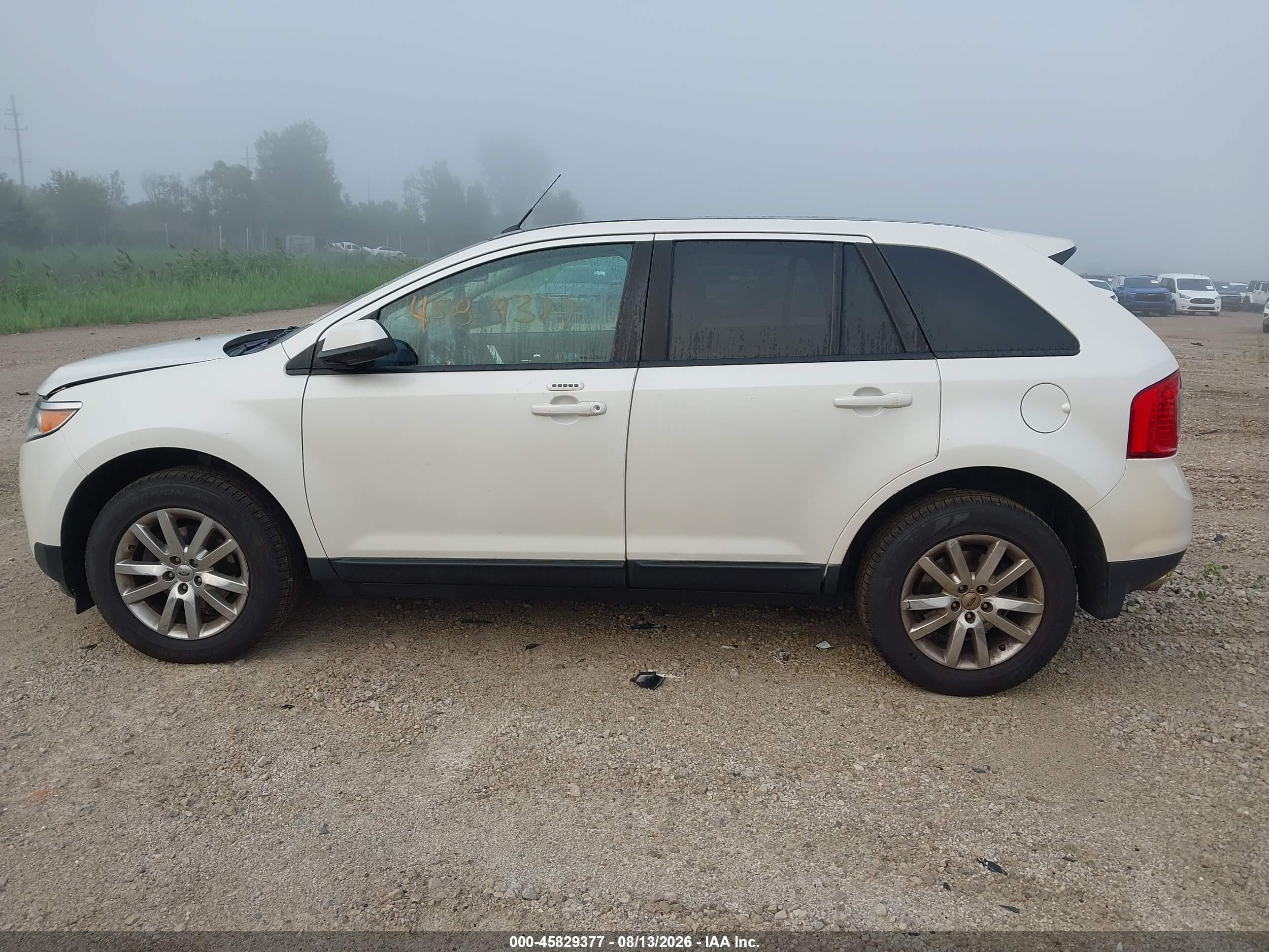 2013 Ford Edge Sel White vin: 2FMDK3JC4DBE24576