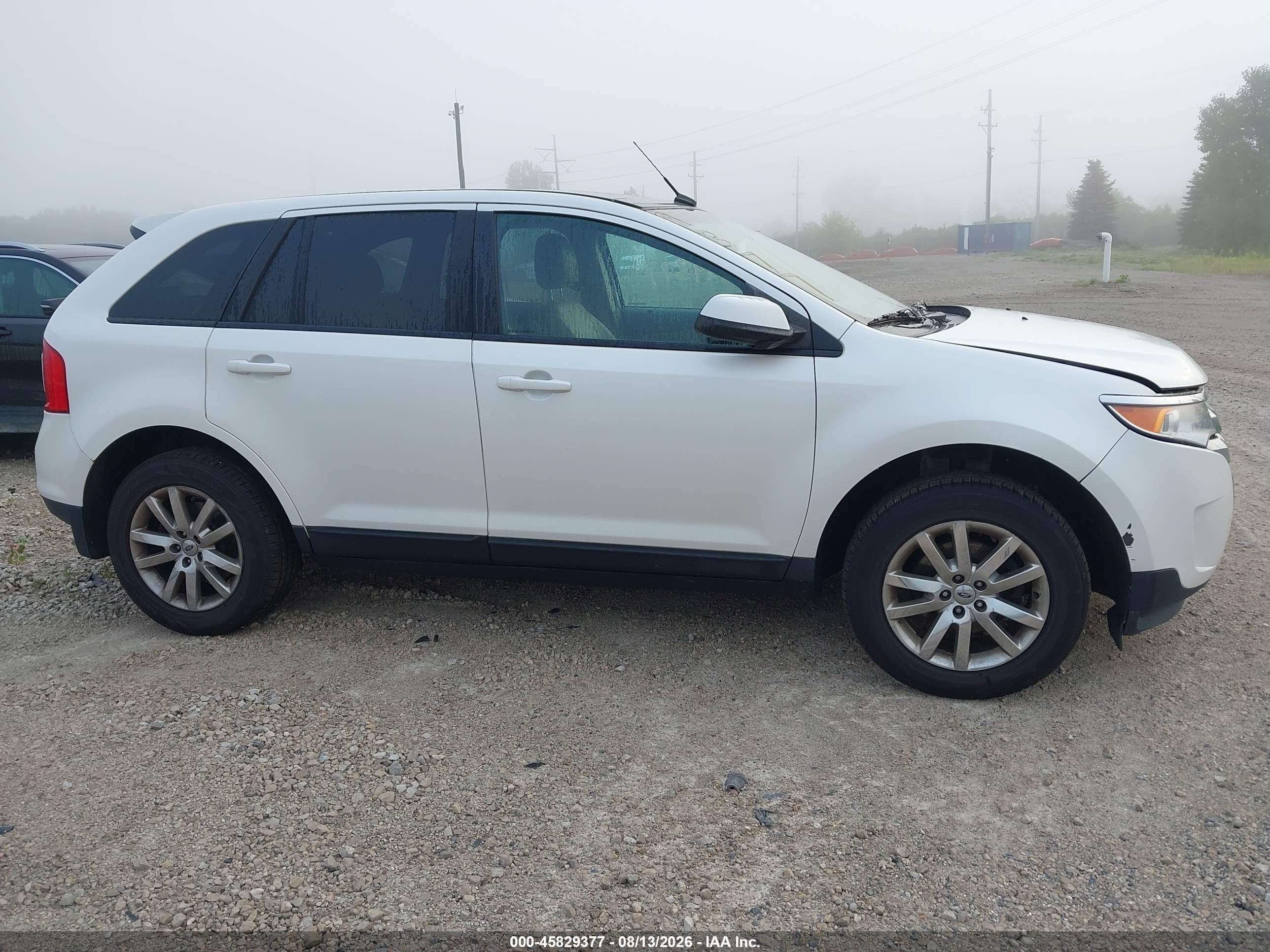 2013 Ford Edge Sel White vin: 2FMDK3JC4DBE24576
