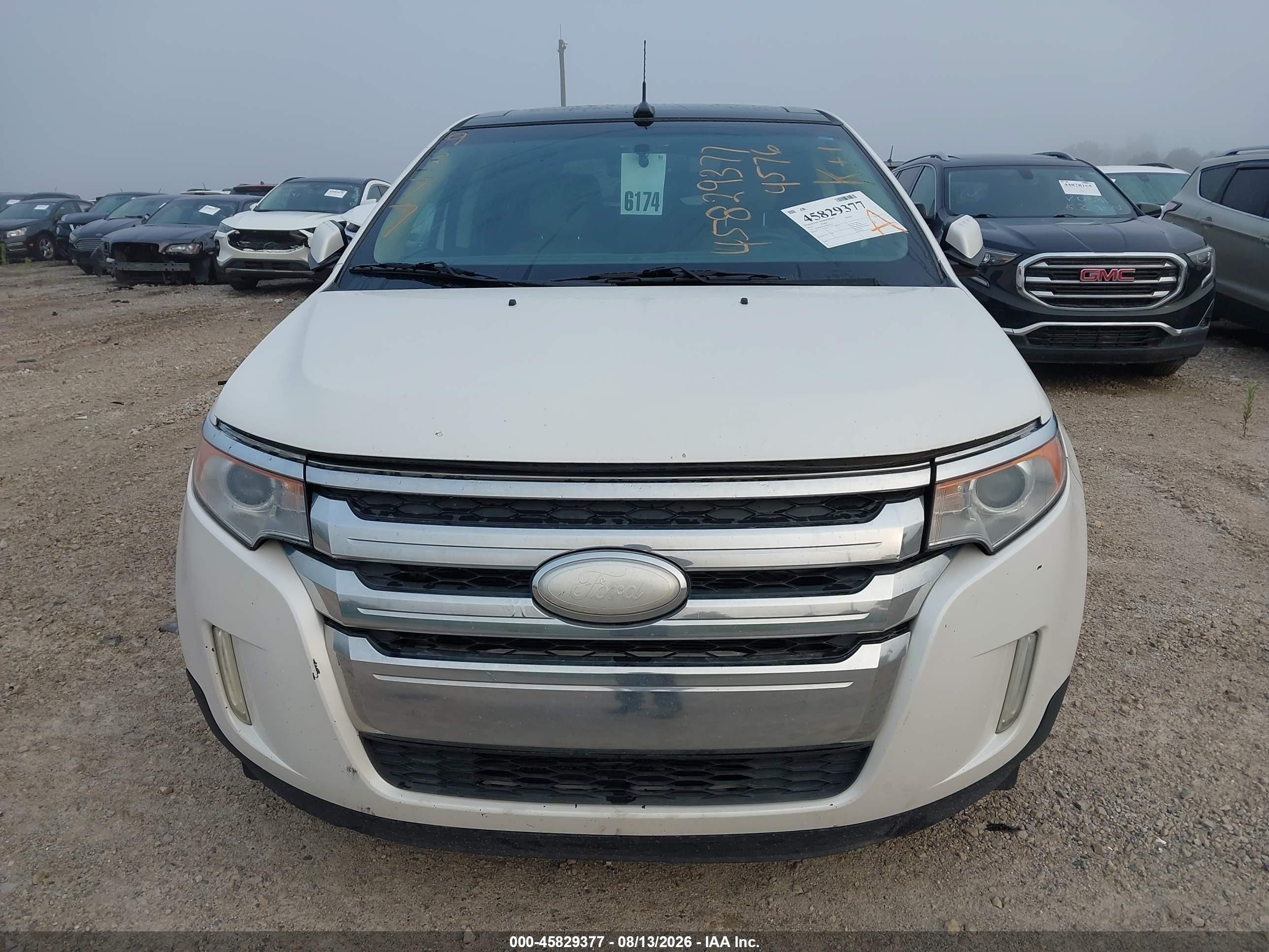 2013 Ford Edge Sel White vin: 2FMDK3JC4DBE24576