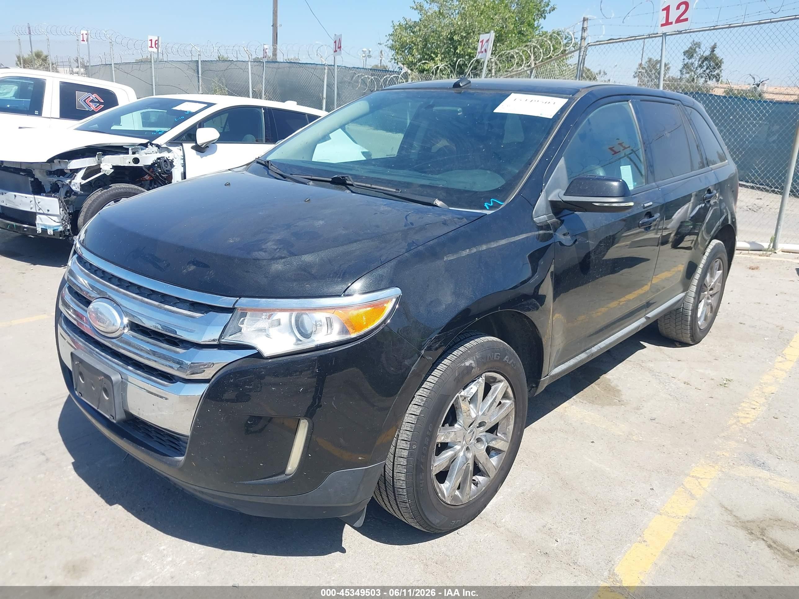 2013 Ford Edge Sel Black vin: 2FMDK3JC4DBE38252