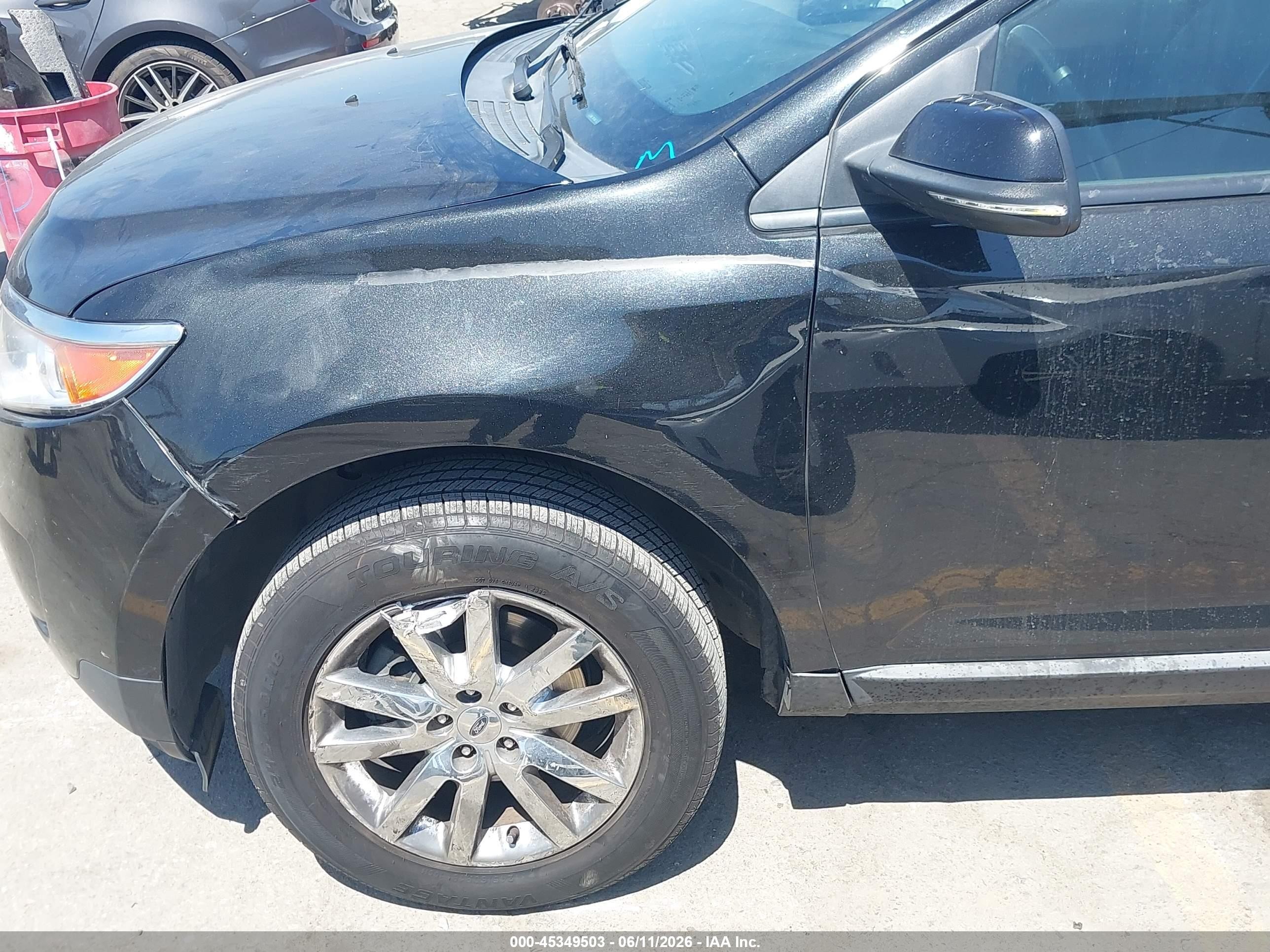 2013 Ford Edge Sel Black vin: 2FMDK3JC4DBE38252