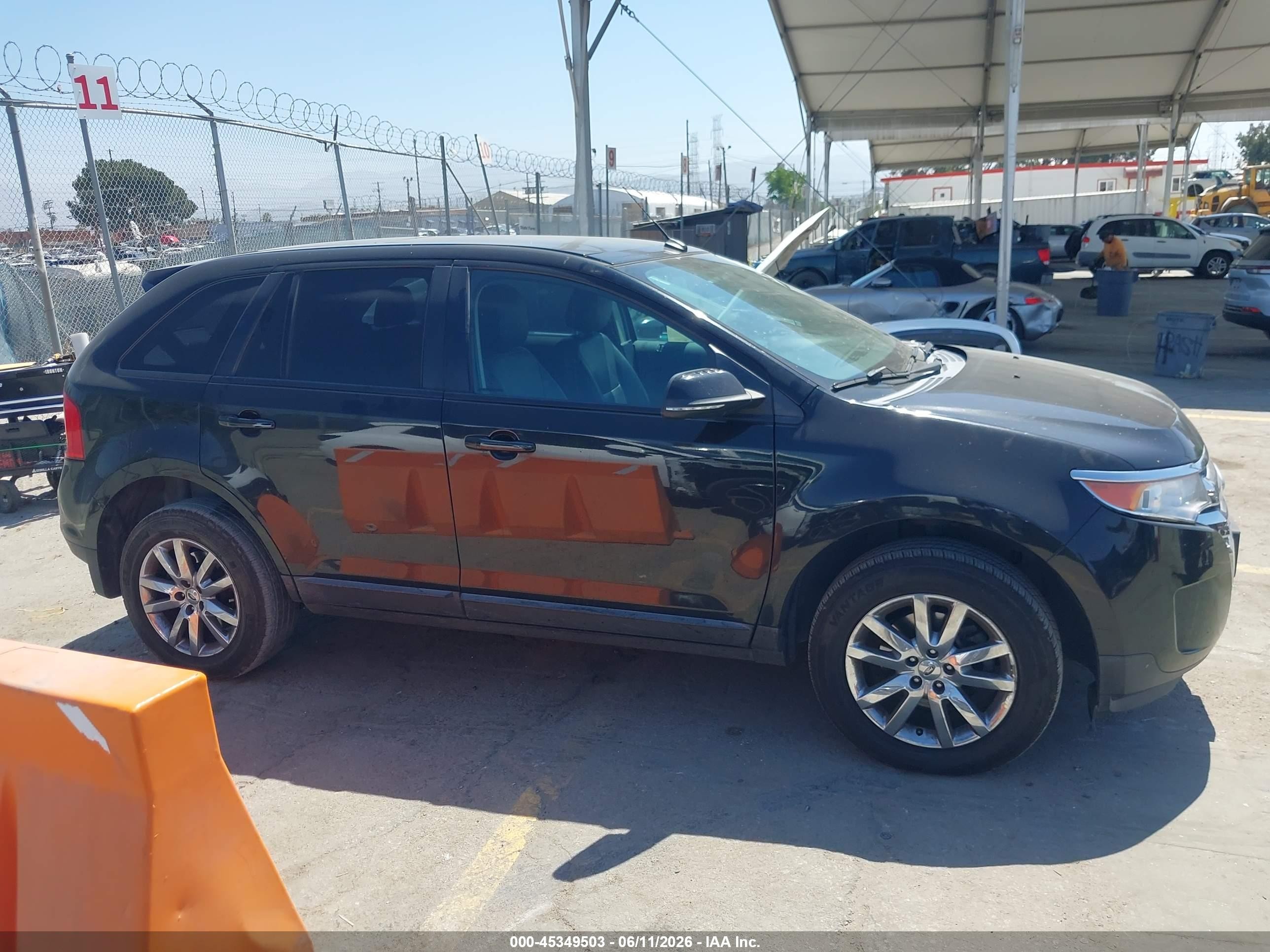 2013 Ford Edge Sel Black vin: 2FMDK3JC4DBE38252