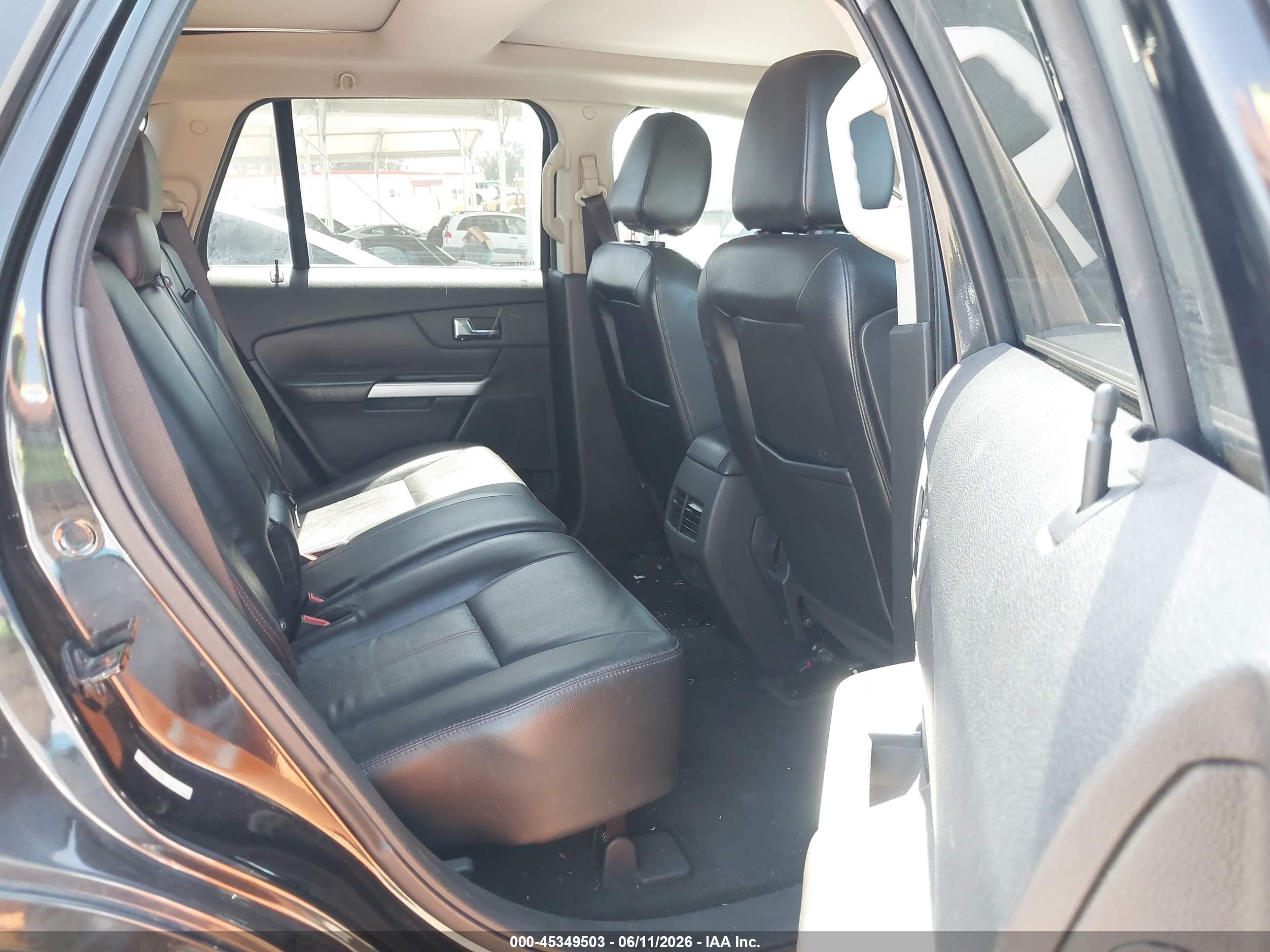 2013 Ford Edge Sel Black vin: 2FMDK3JC4DBE38252
