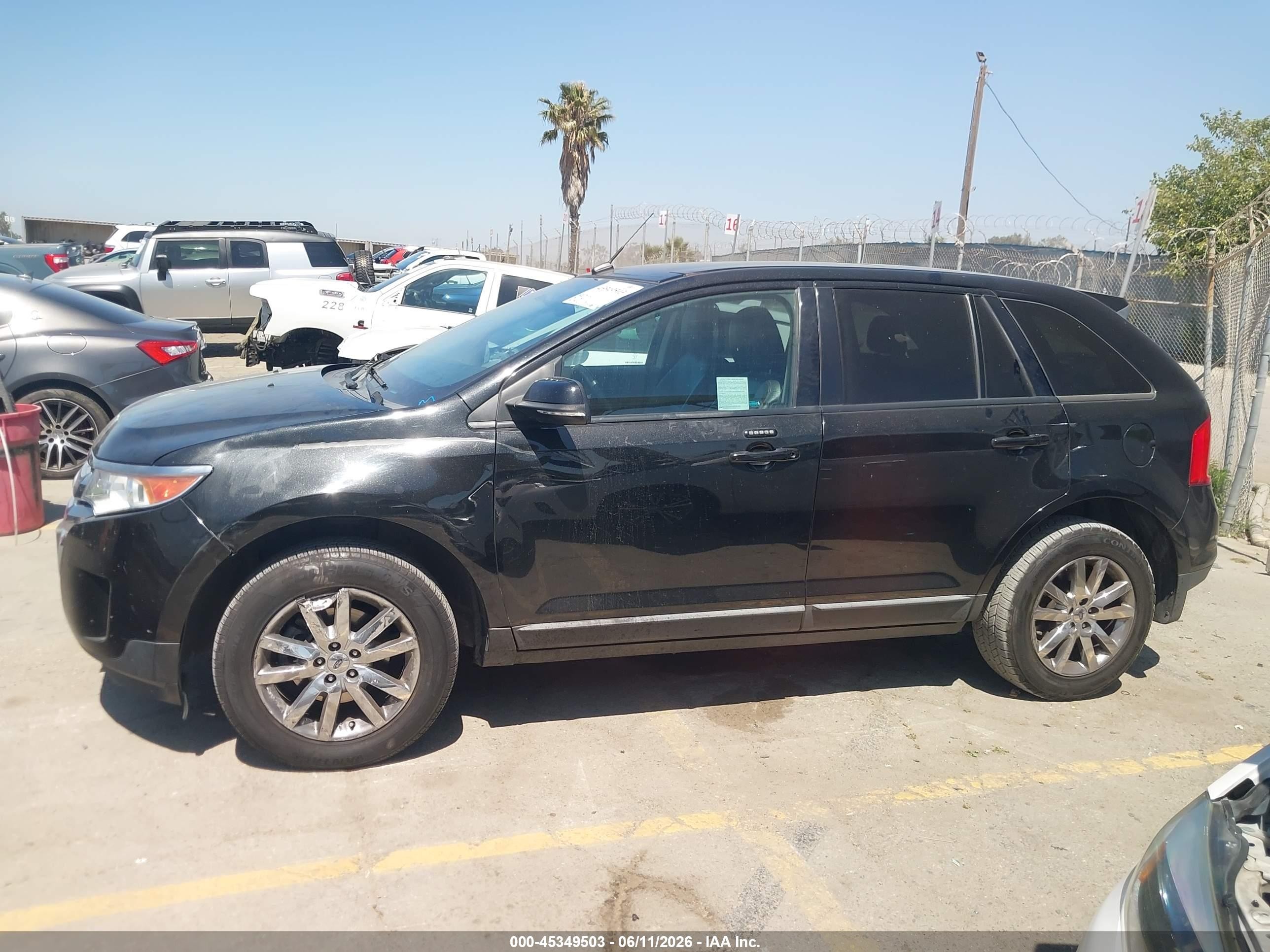 2013 Ford Edge Sel Black vin: 2FMDK3JC4DBE38252