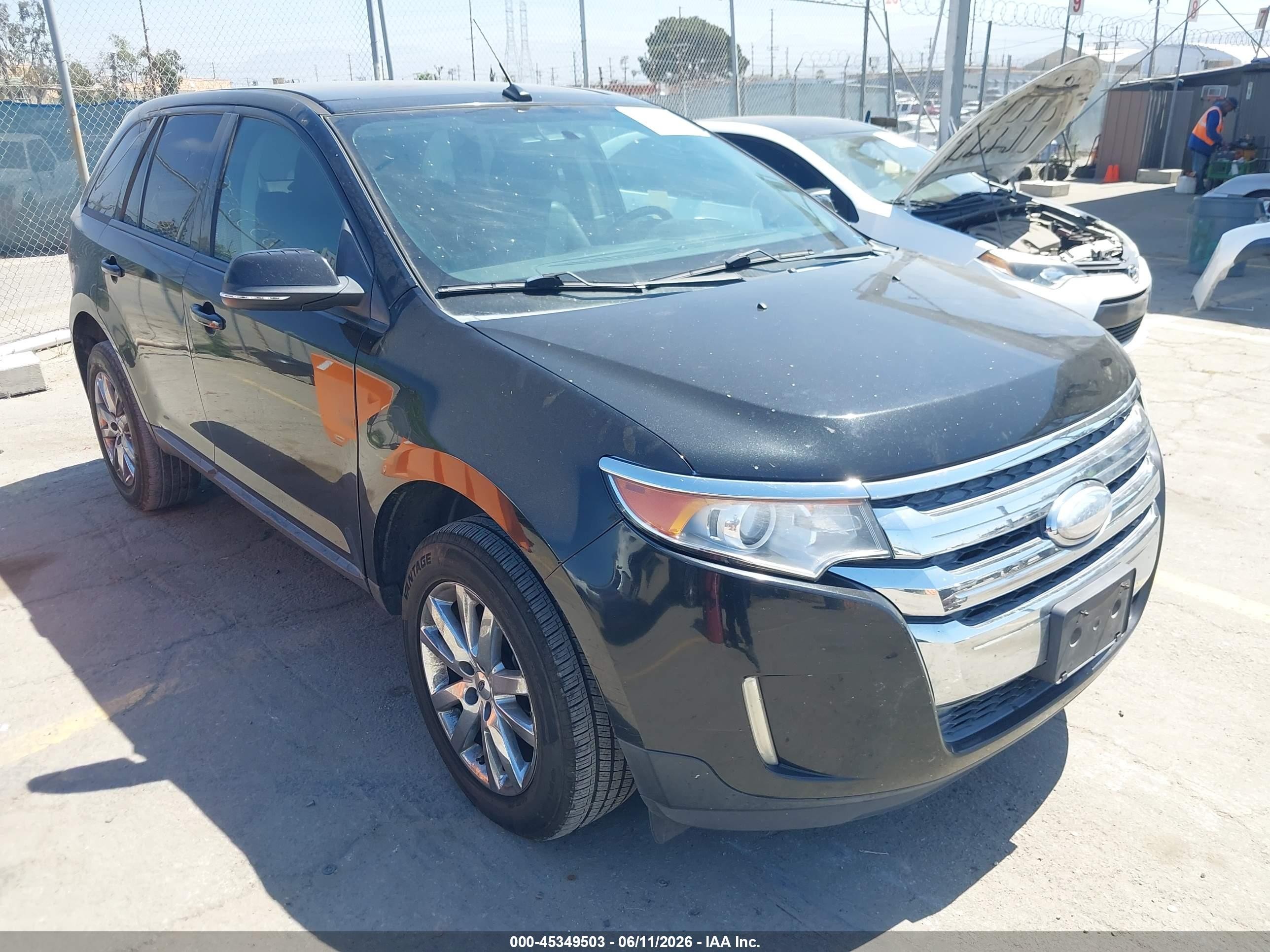 2013 Ford Edge Sel Black vin: 2FMDK3JC4DBE38252