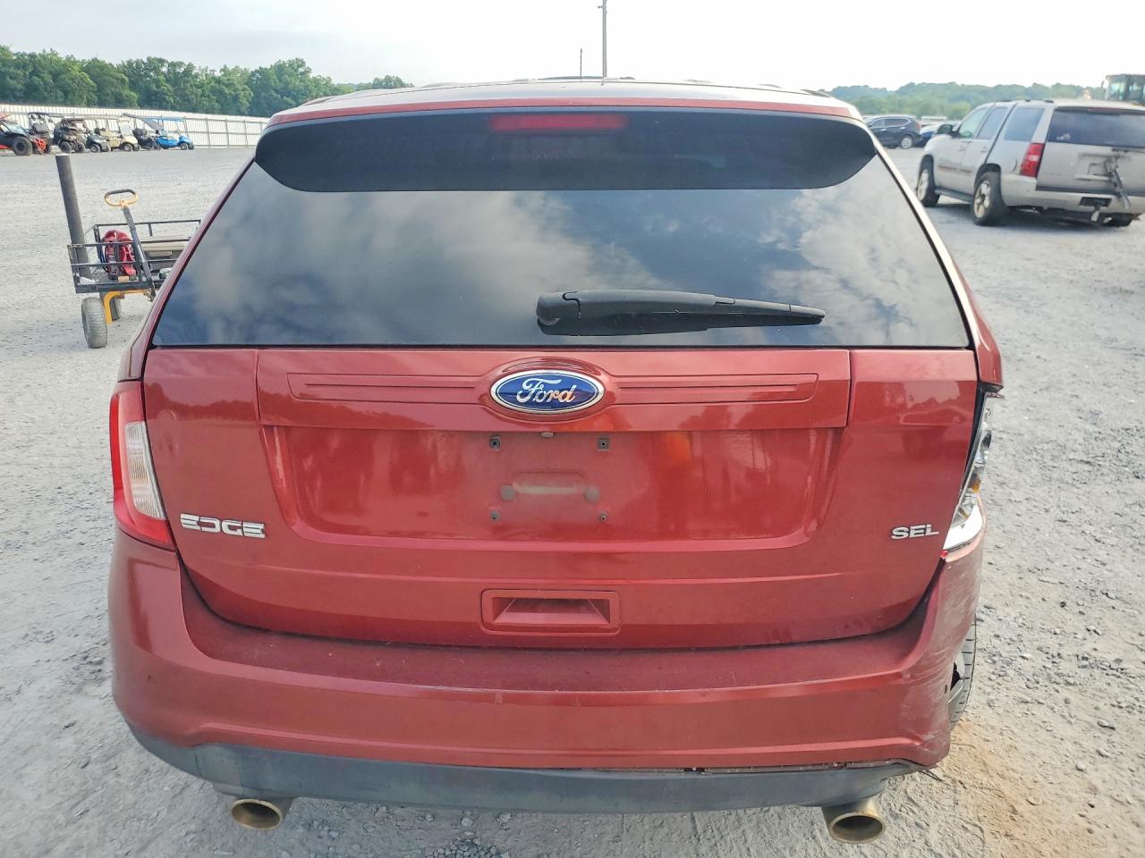 2014 Ford Edge Sel Красный vin: 2FMDK3JC4EBA34904