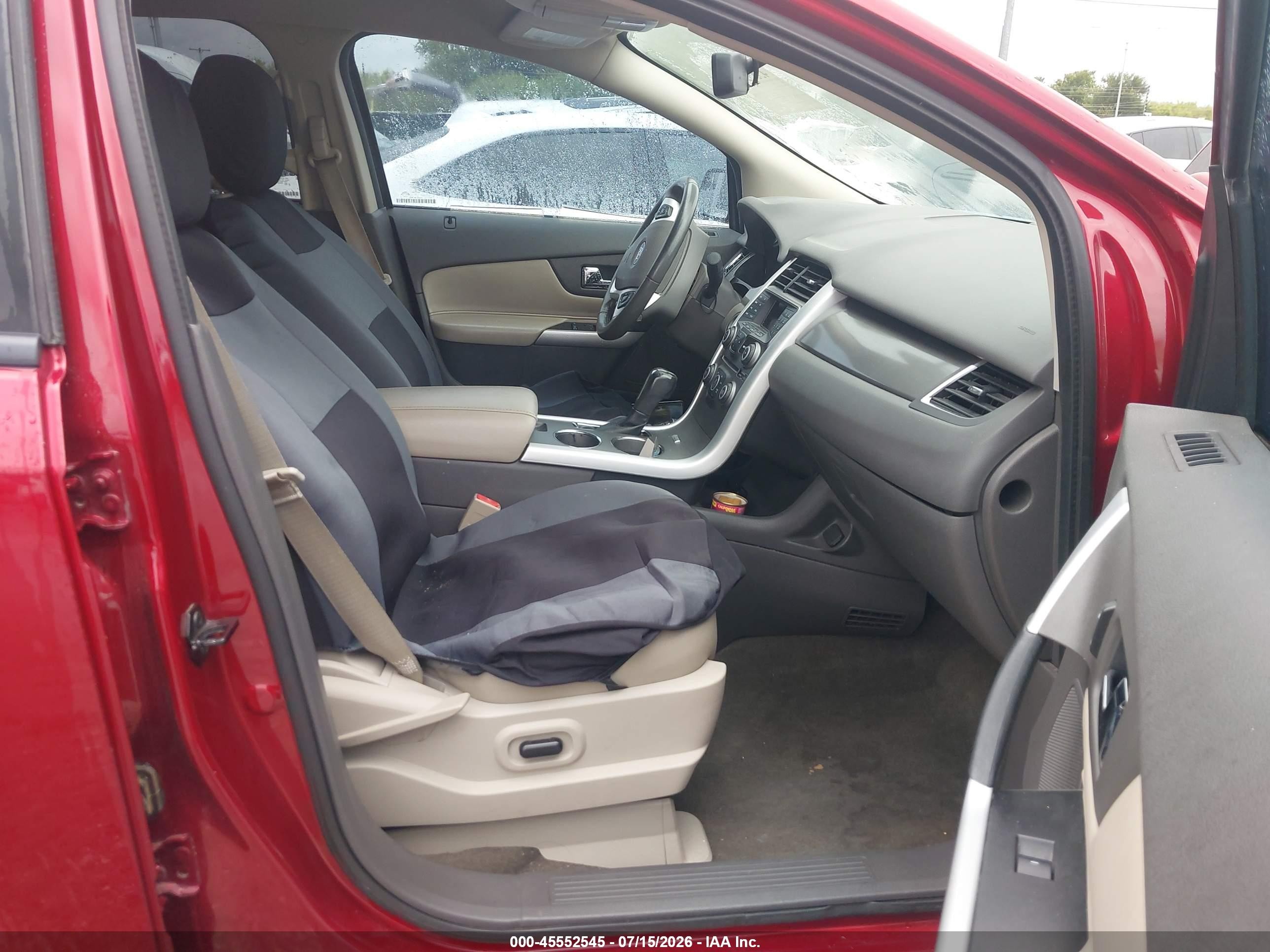 2014 Ford Edge Sel Red vin: 2FMDK3JC4EBA53940
