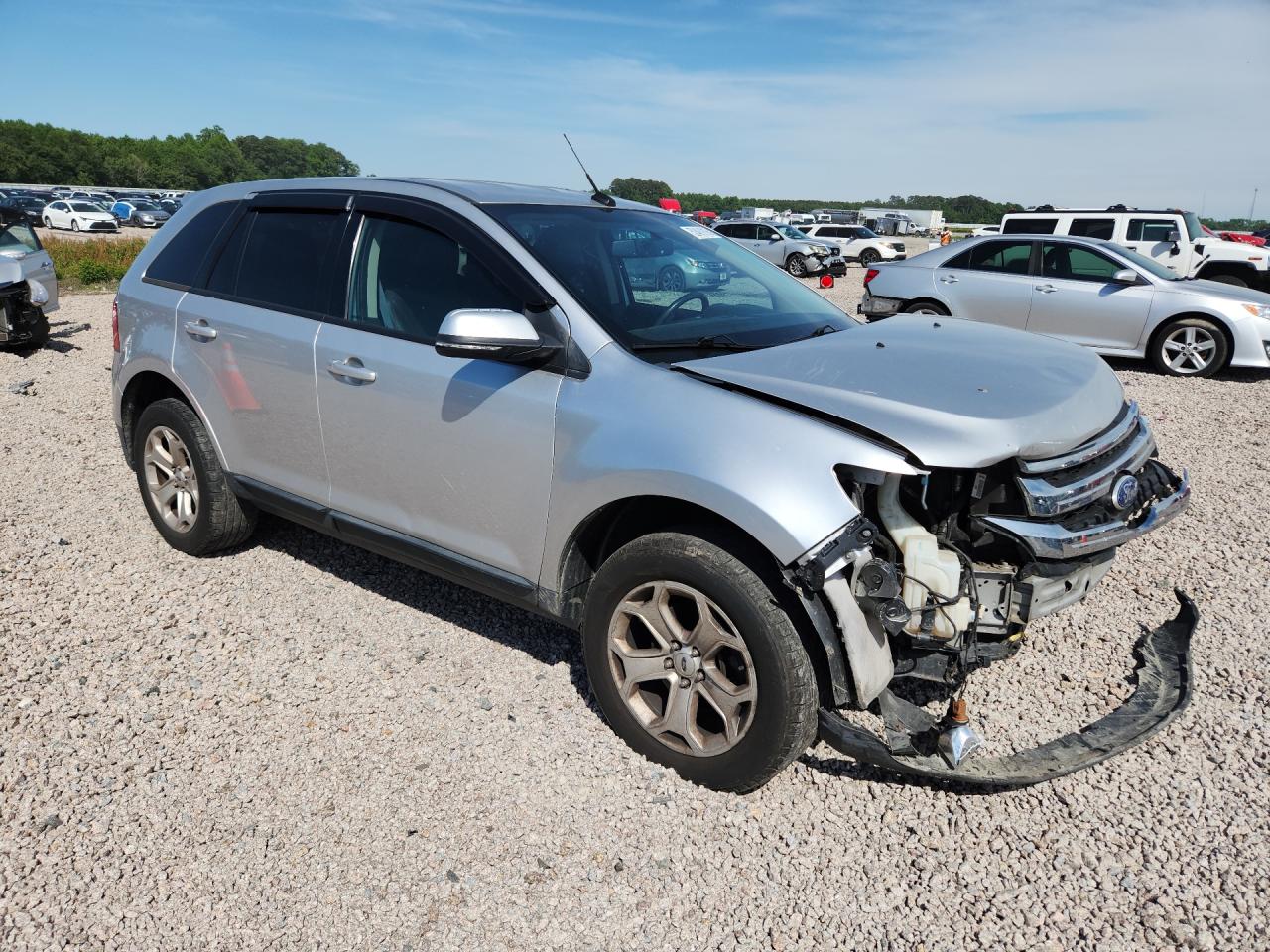 2014 Ford Edge Sel Silver vin: 2FMDK3JC4EBB09892