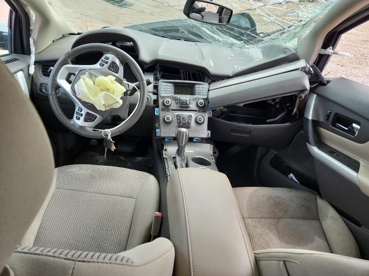 2014 Ford Edge Sel White vin: 2FMDK3JC4EBB35621