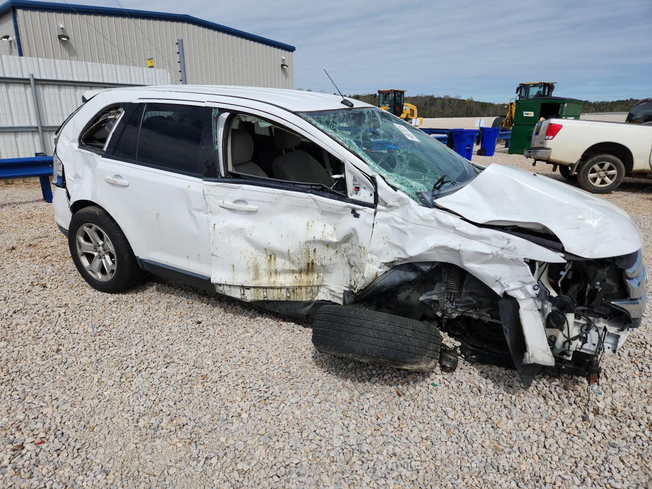 2014 Ford Edge Sel White vin: 2FMDK3JC4EBB35621