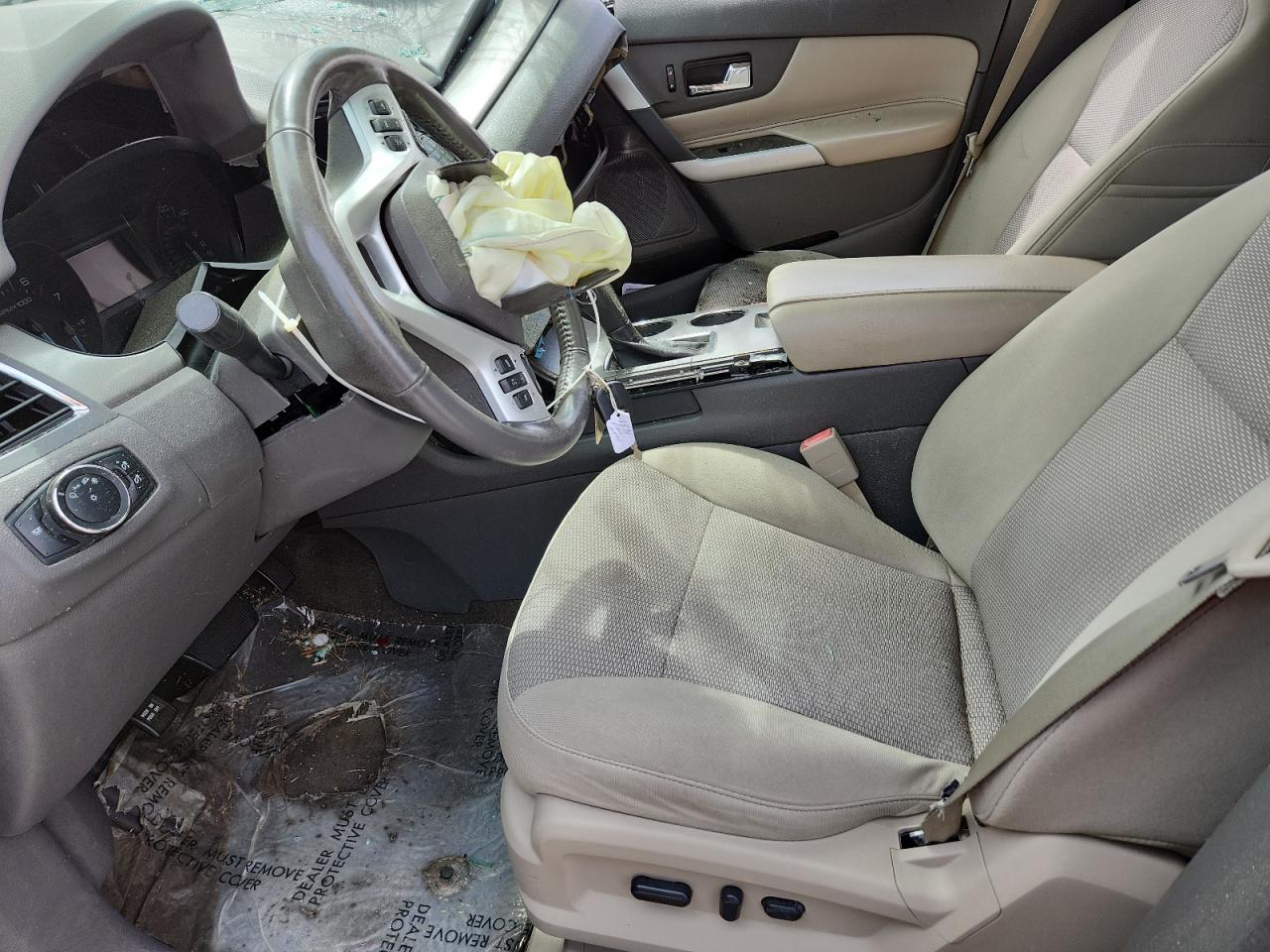 2014 Ford Edge Sel White vin: 2FMDK3JC4EBB35621