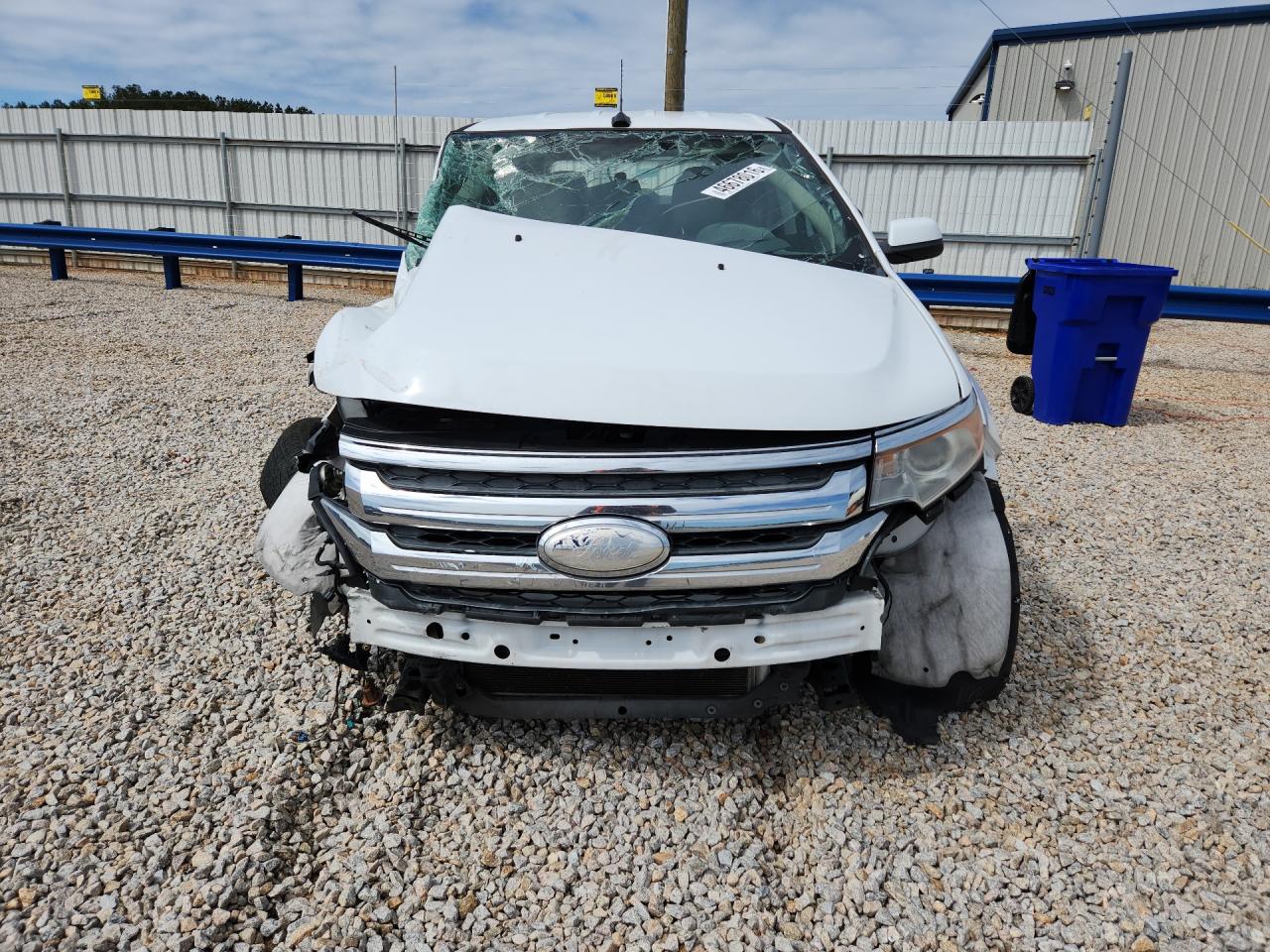 2014 Ford Edge Sel White vin: 2FMDK3JC4EBB35621